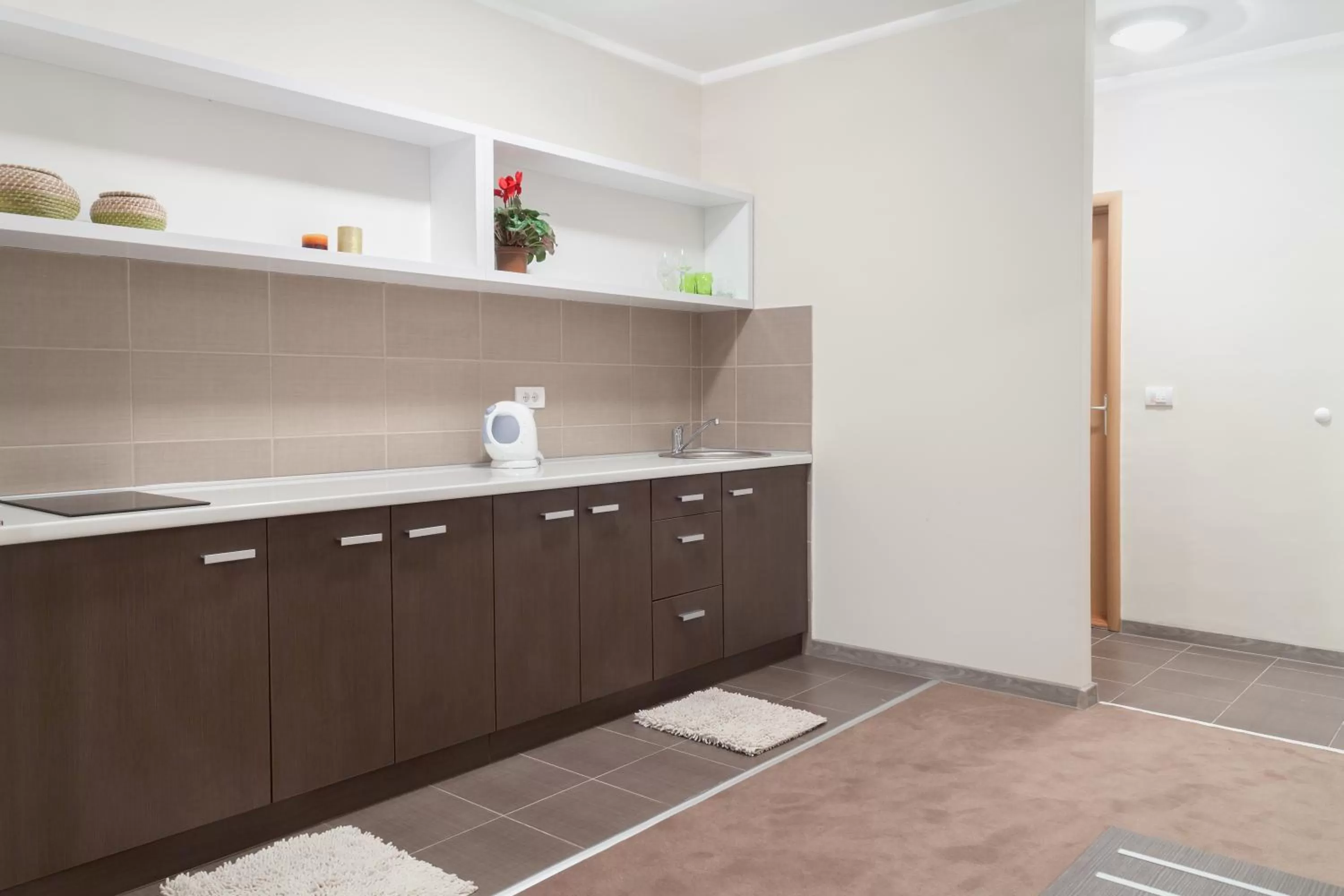 Kitchen or kitchenette in Garni Hotel Ema