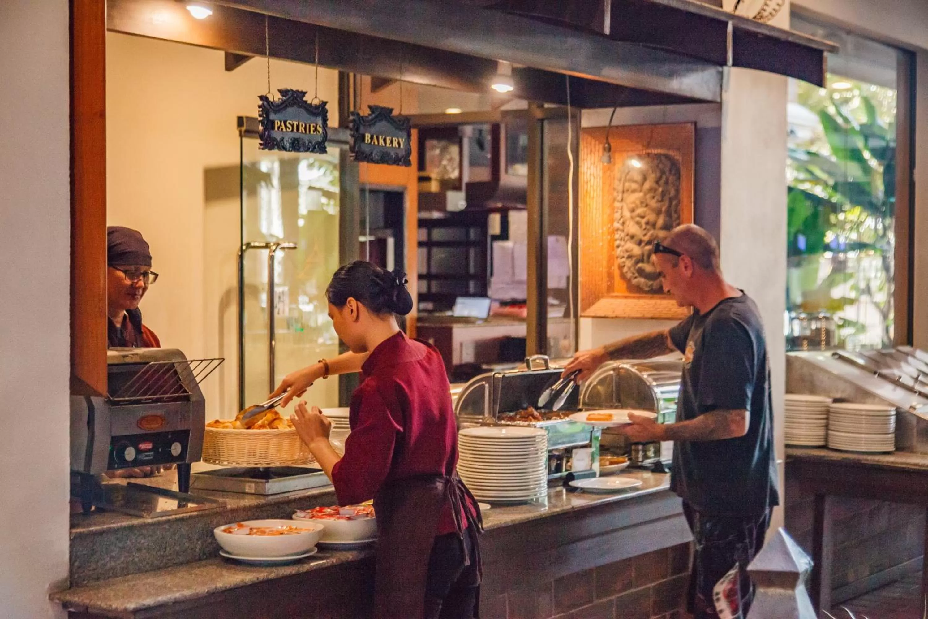 Staff in Raming Lodge Hotel