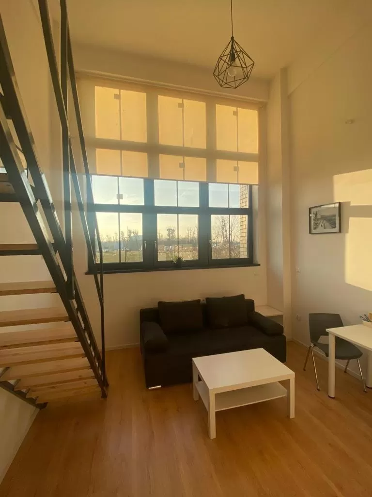 Living room in SleepWell Apartments