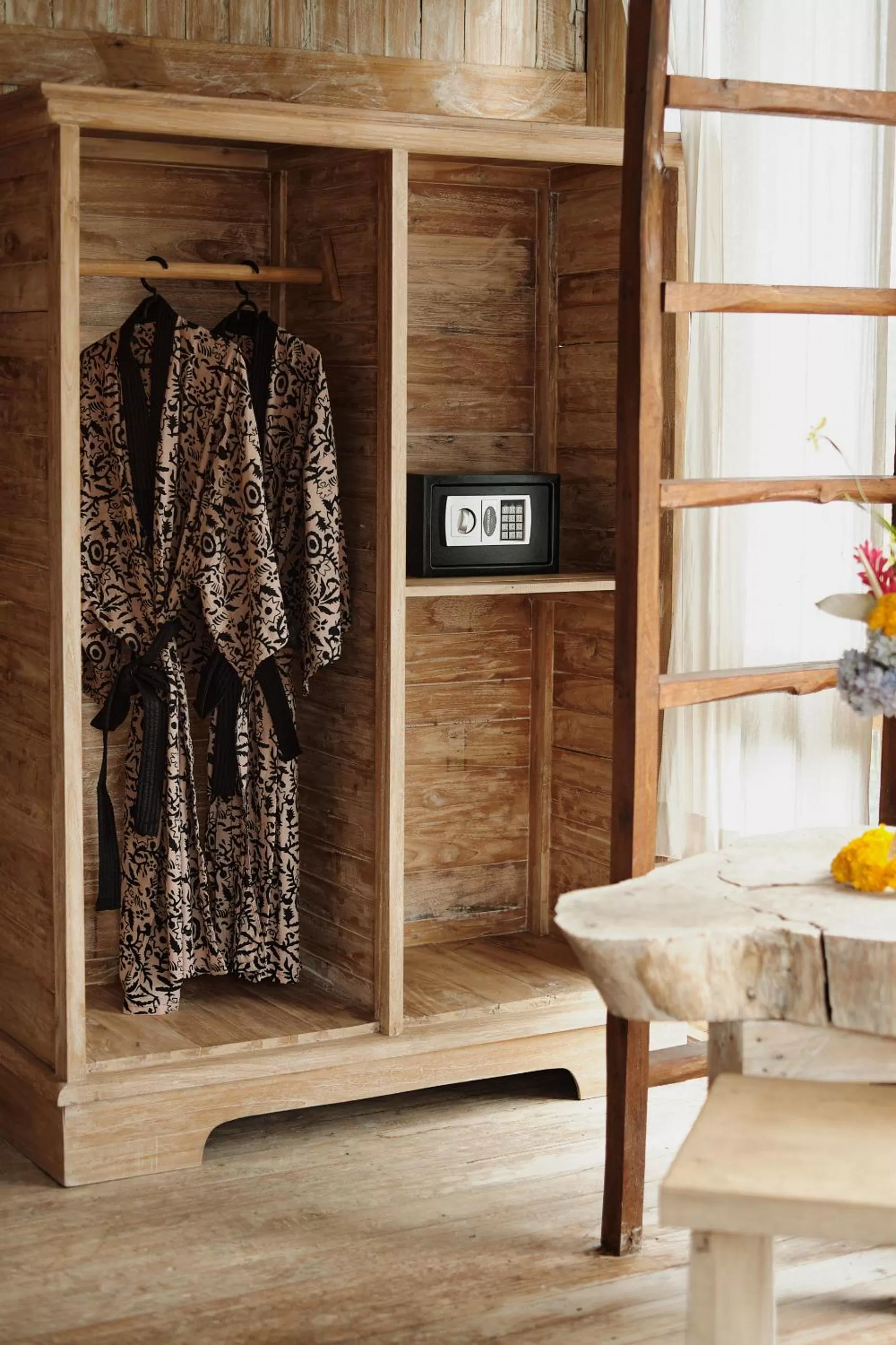 wardrobe in Joglo Organik Guesthouse