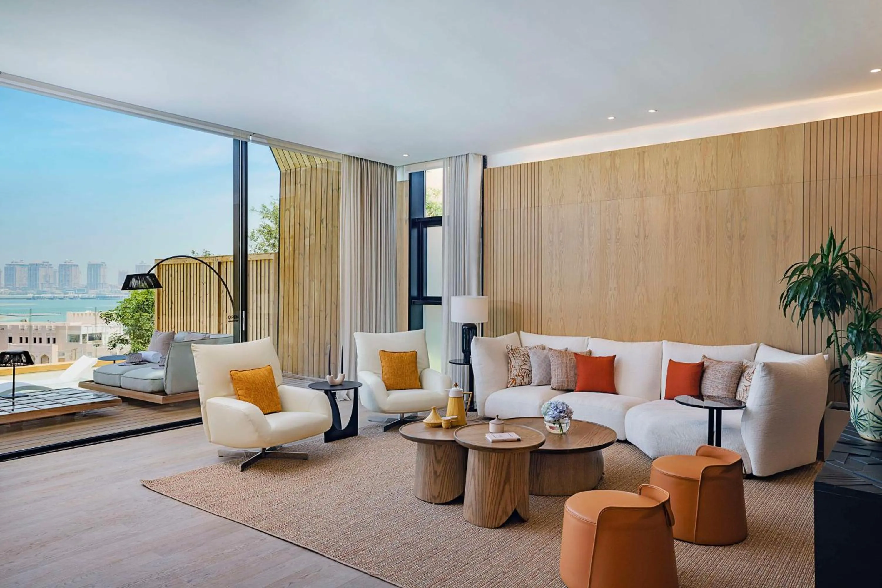 Patio in Katara Hills Doha, Lxr Hotels & Resorts