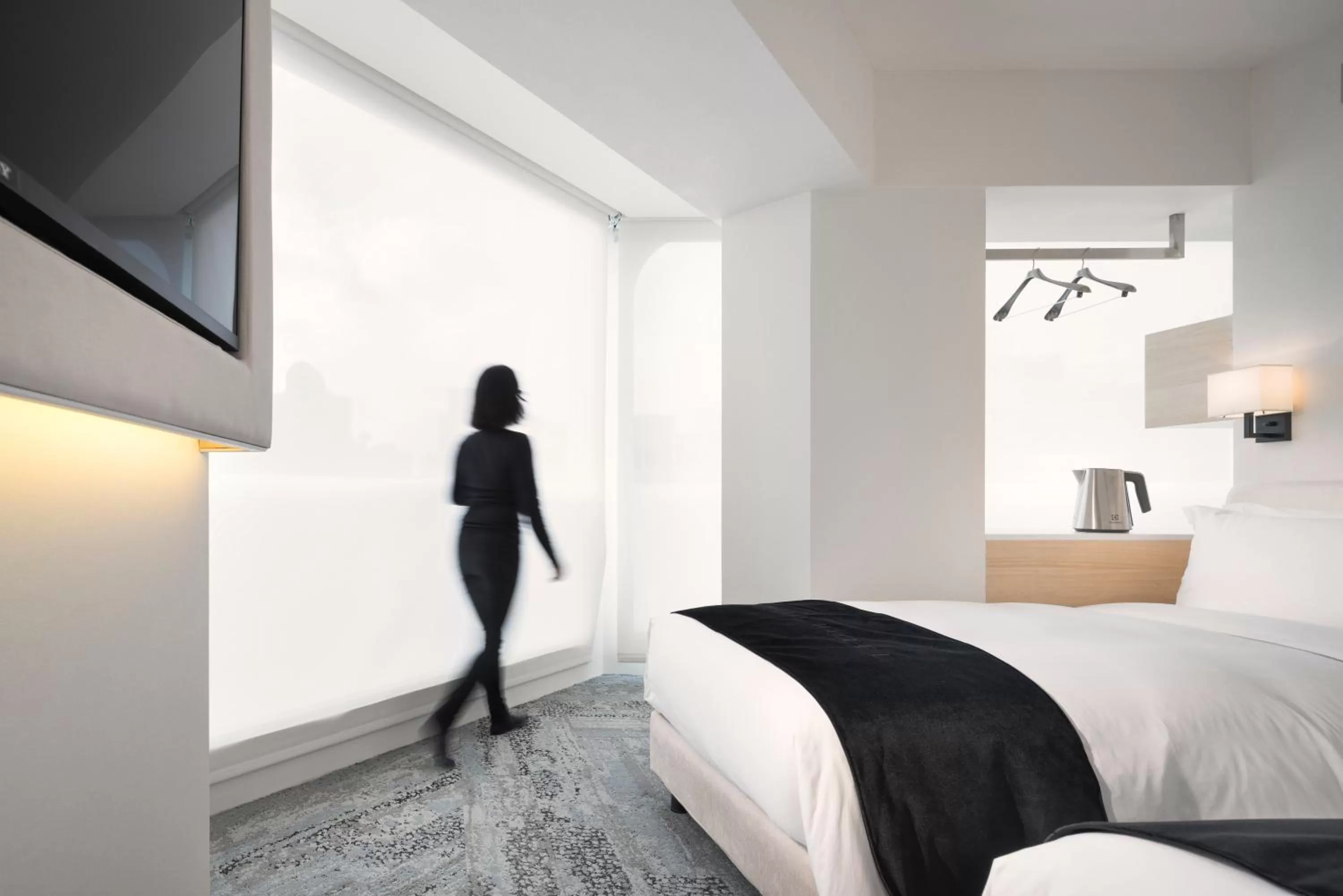 Bed in Swiio Hotel Daan