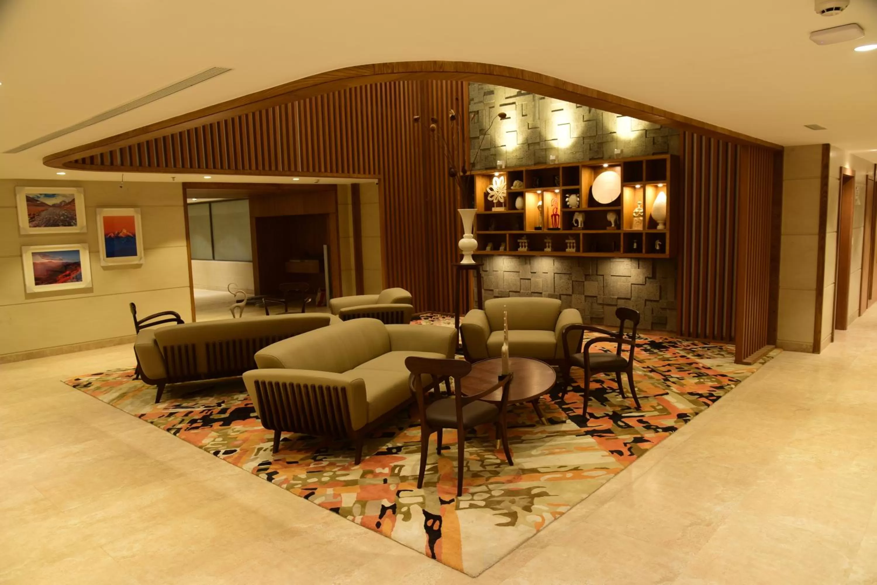 Seating area in Lemon Tree Hotel Siliguri