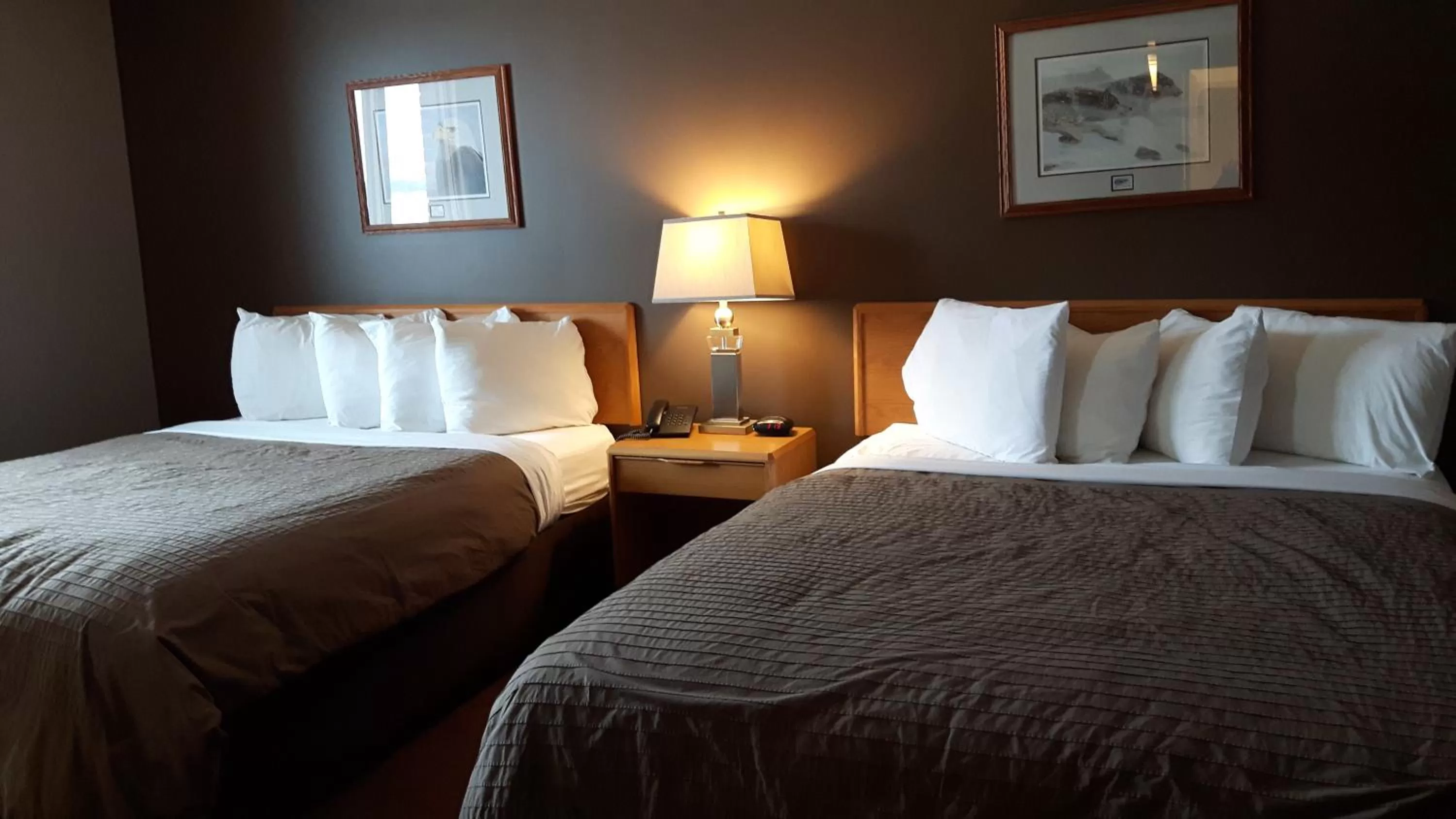 Bed in Canway Inn & Suites