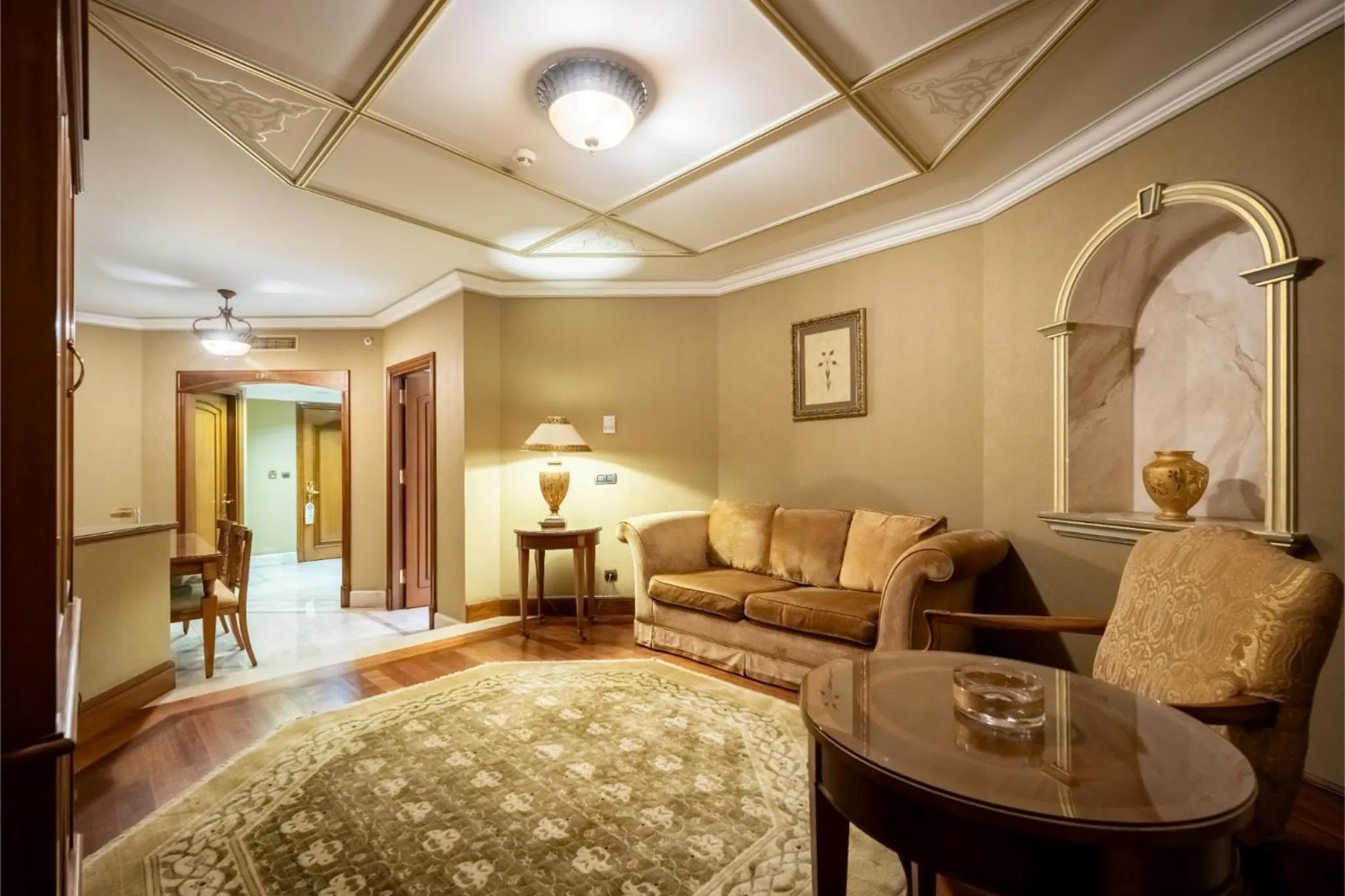 Living room, Bed in The Central Palace Taksim