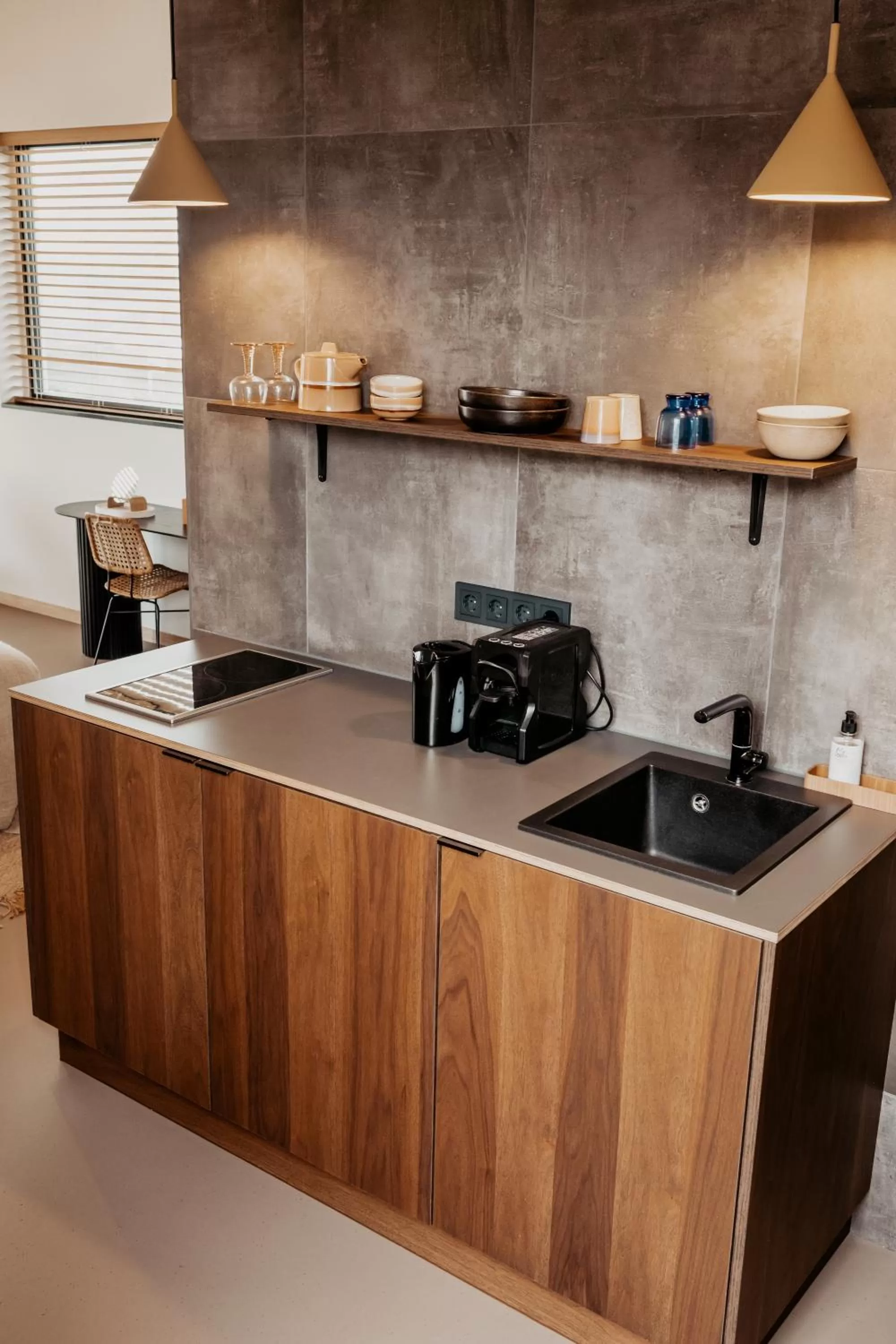 Kitchen or kitchenette in Strandhotel Zoomers
