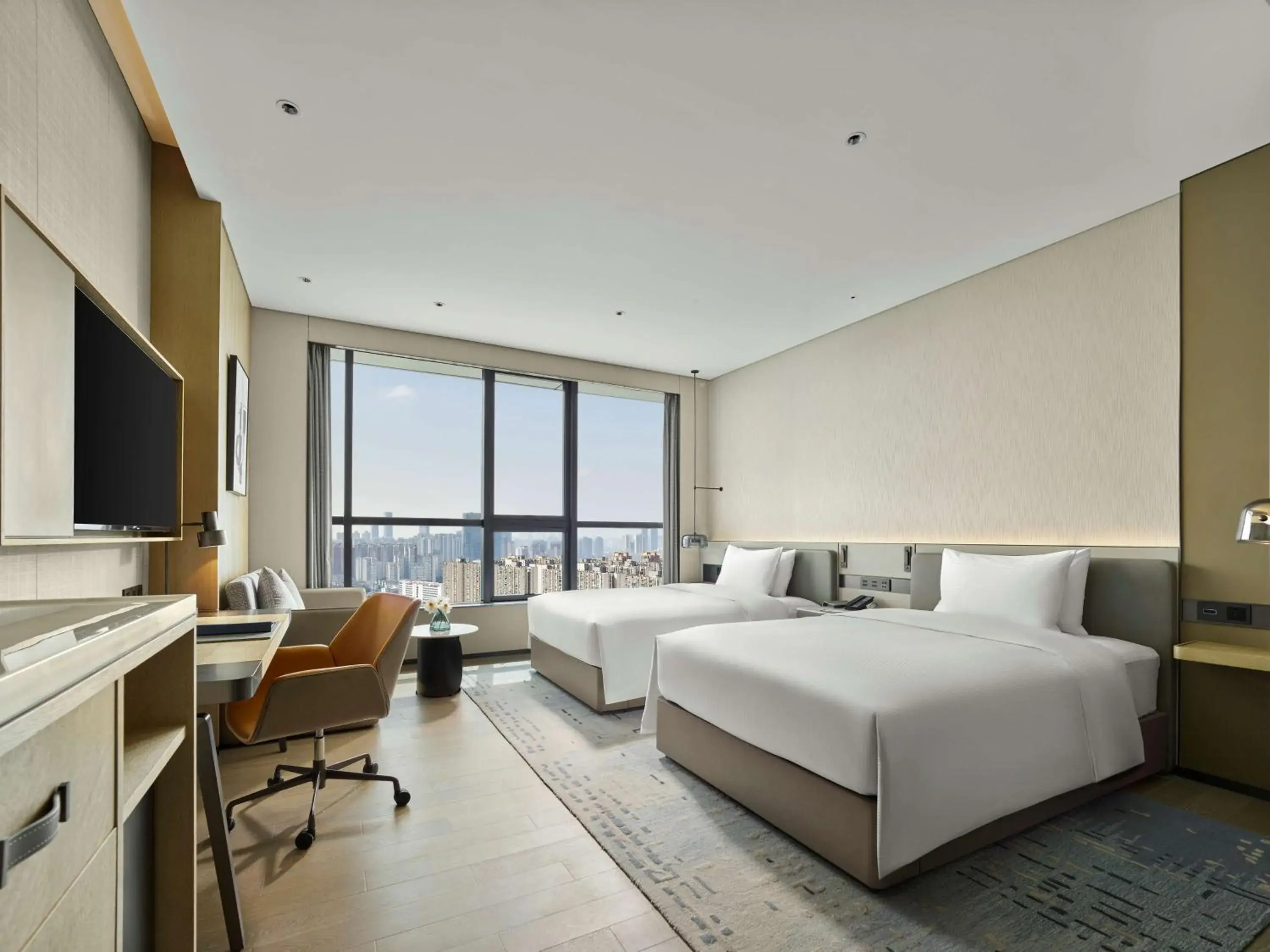 Deluxe Twin Room in DoubleTree by Hilton Chengdu Riverside - Close to Panda Base and Chengdu East Railway Deluxe Twin Room in DoubleTree by Hilton Chengdu Riverside - Close to Panda Base and Chengdu East Railway