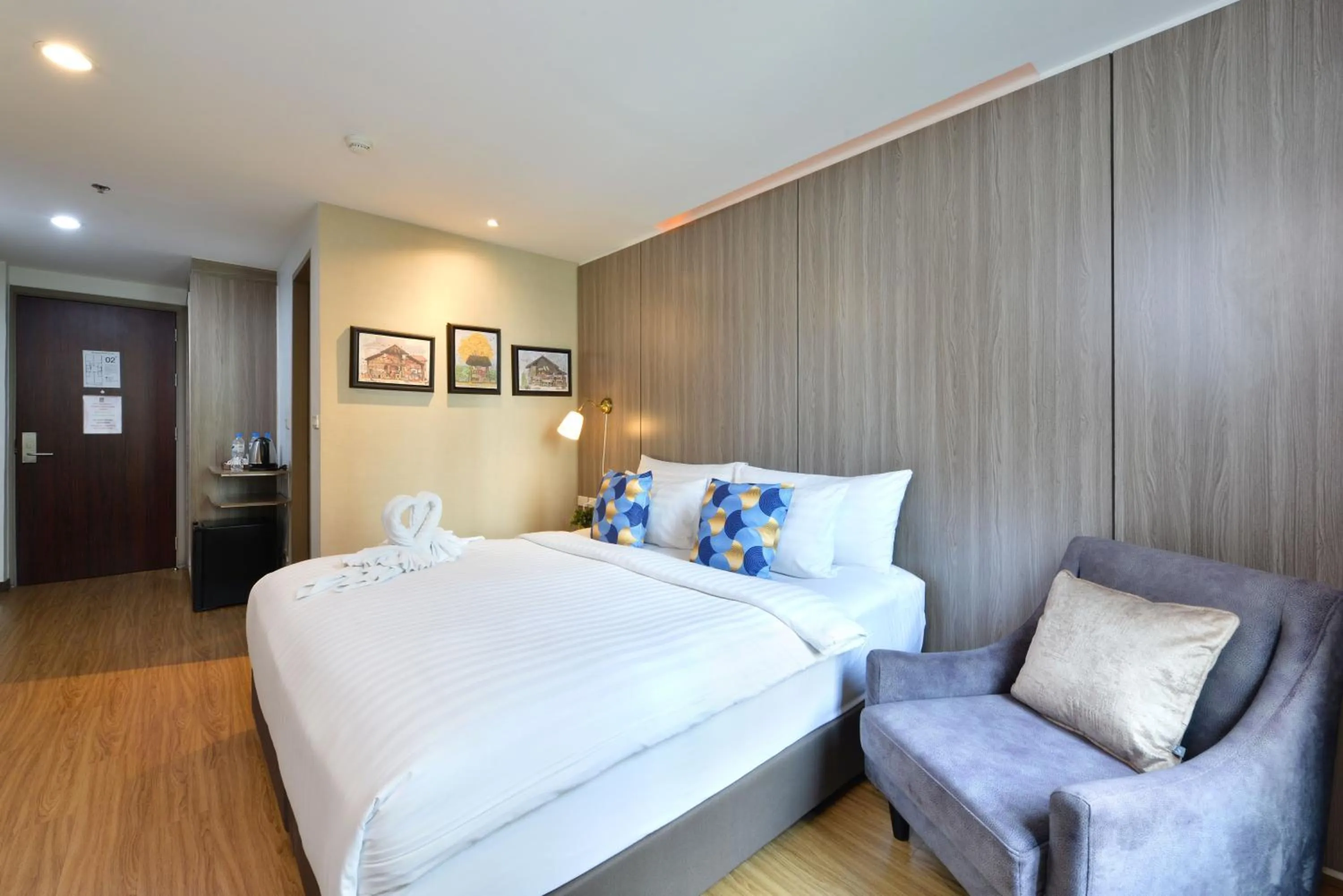 Bed in StayAt Bedever Bangkok Hotel