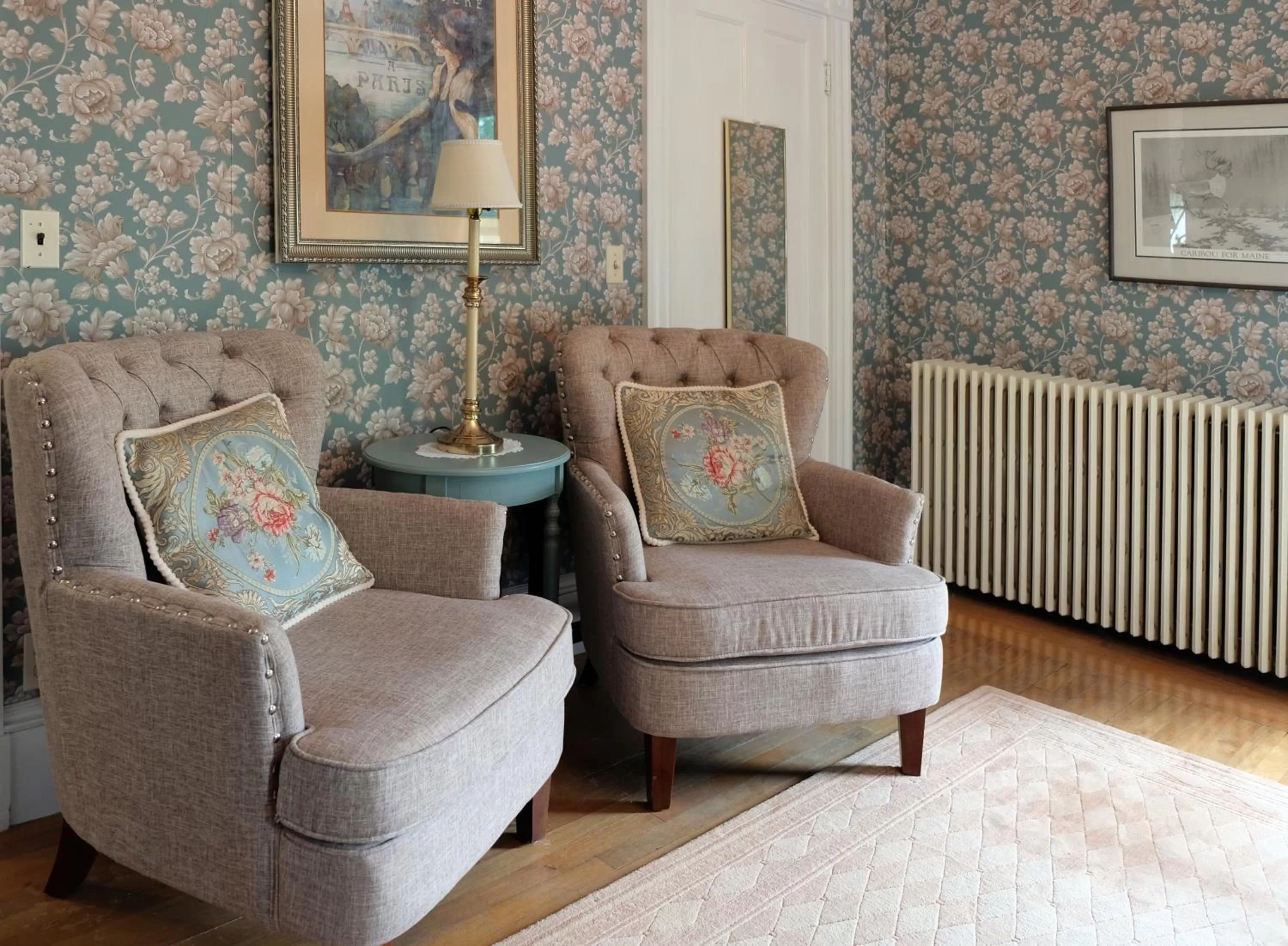 Seating area in Guilford Bed and Breakfast