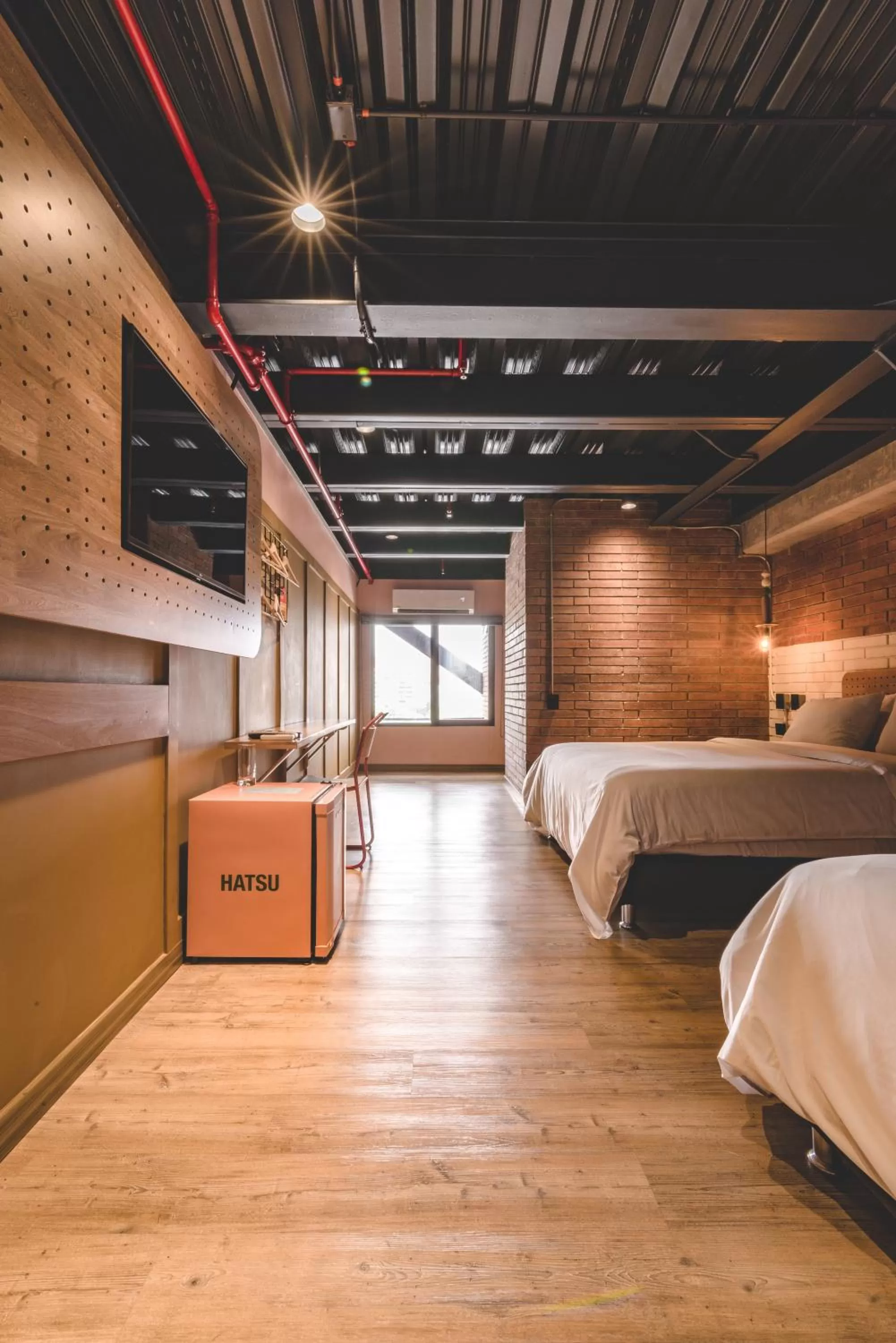 Photo of the whole room, Bed in The Somos Beats Hotel & Rooftop