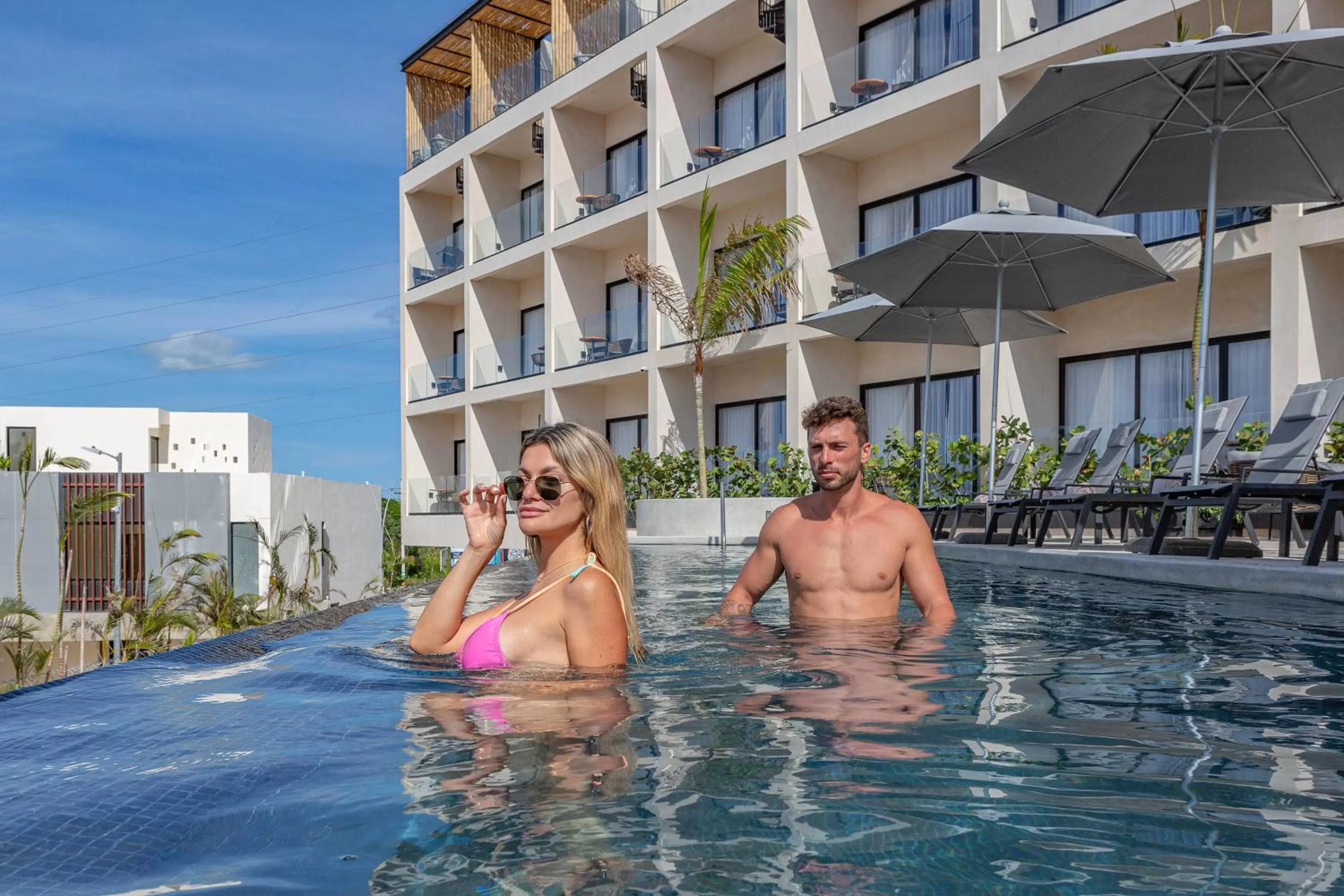 Swimming pool in Hive Cancun by G Hotels