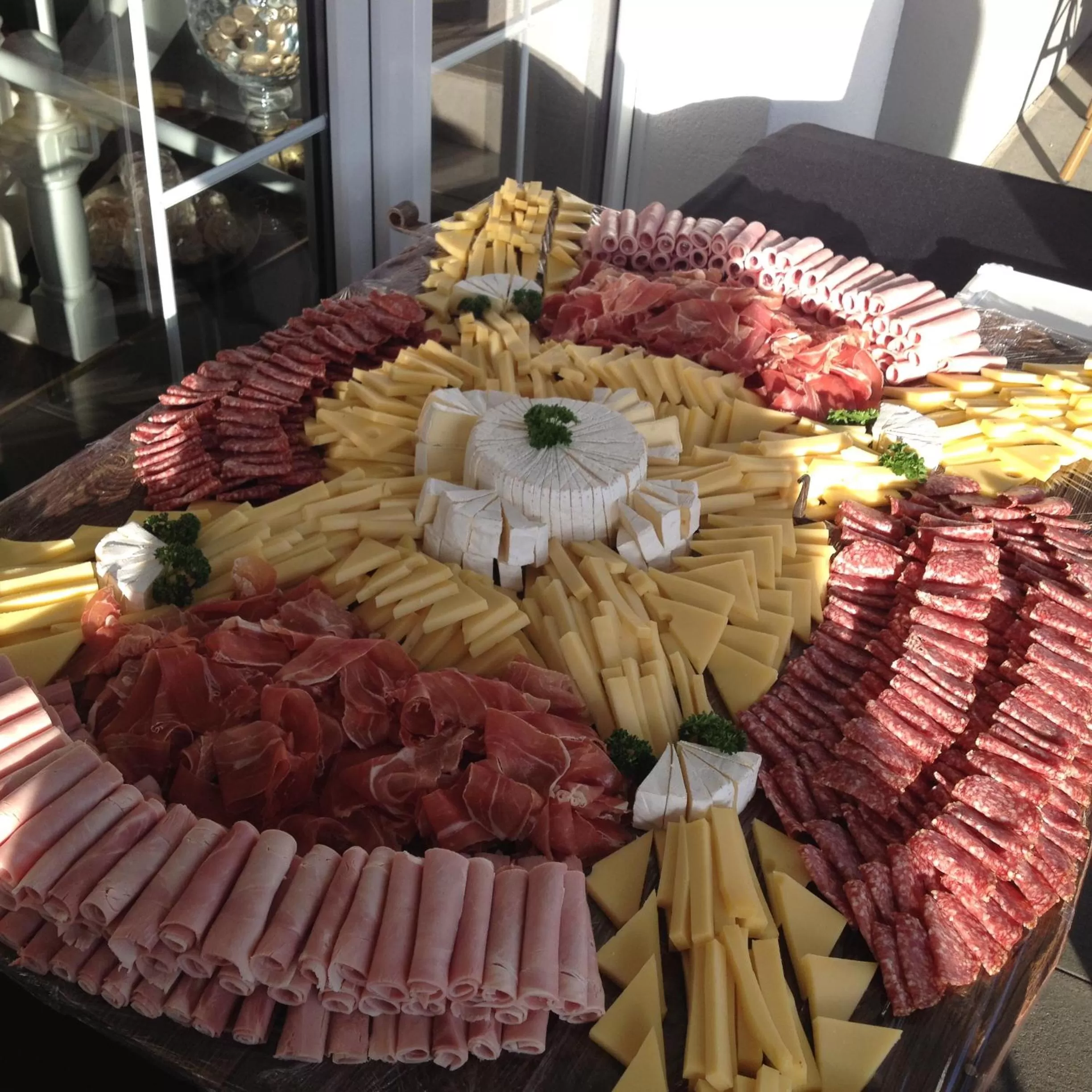 Food close-up in Landcafe mit Mini Hotel