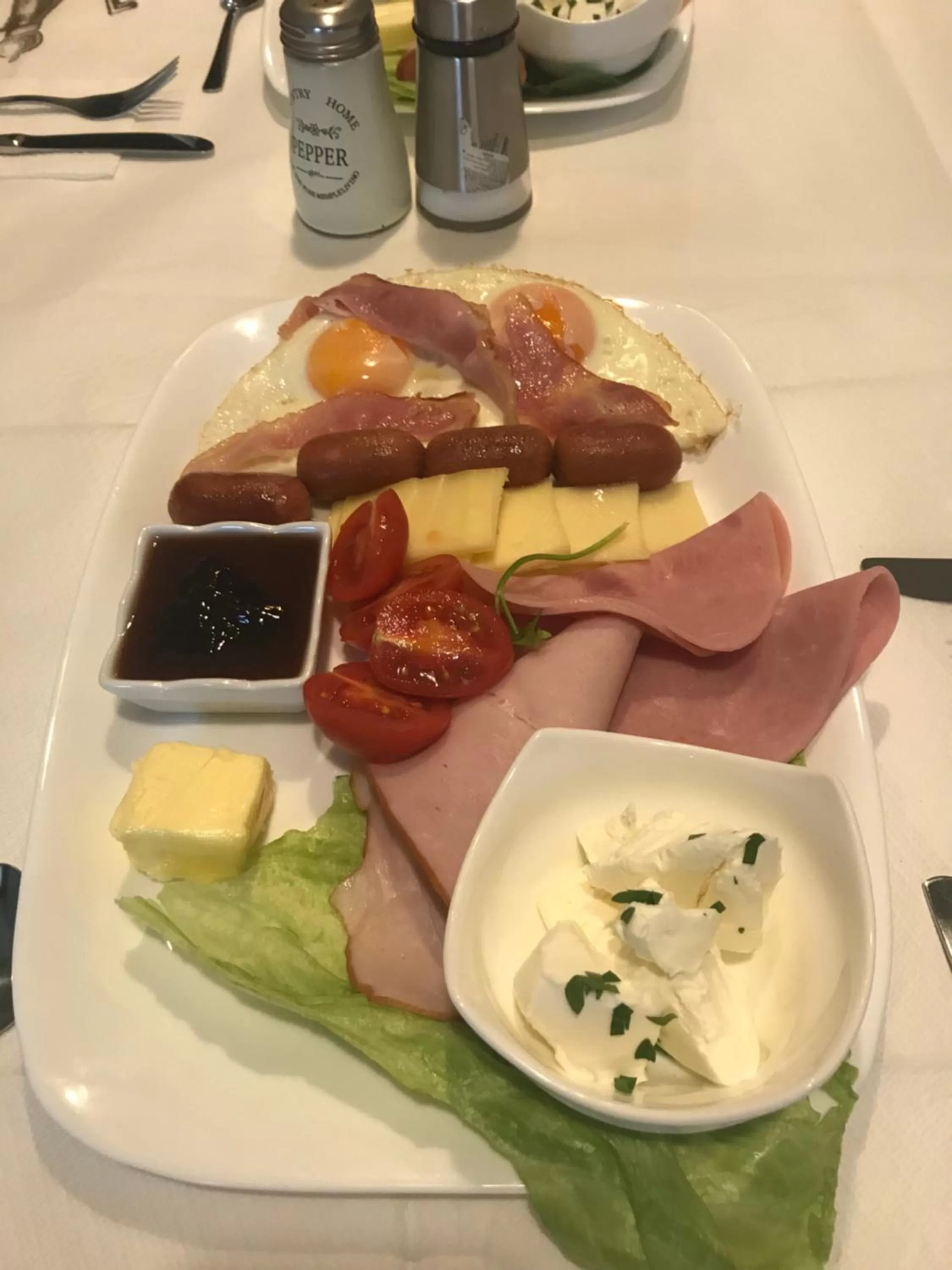 Food close-up in White Rose Family Guest House