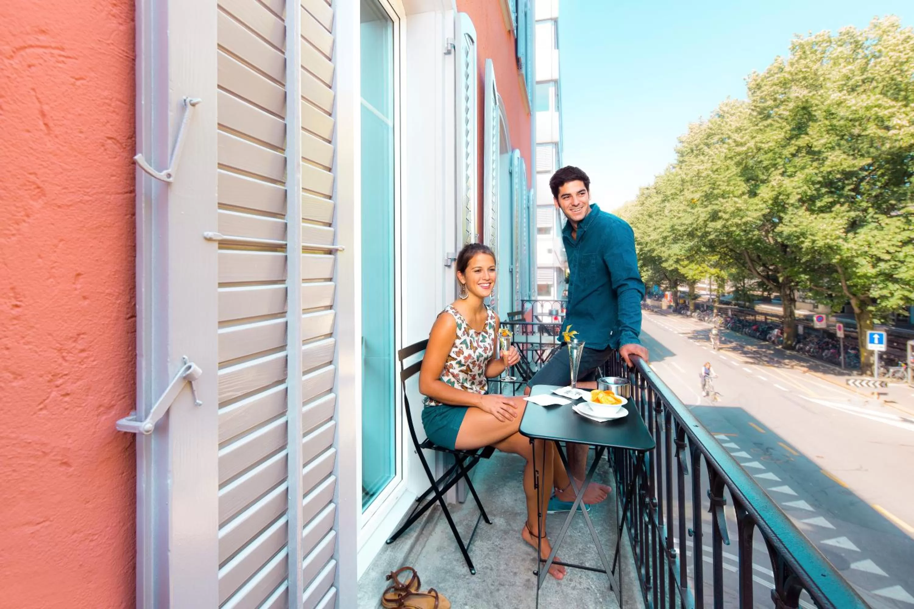 Balcony/Terrace in Hotel Wartmann am Bahnhof