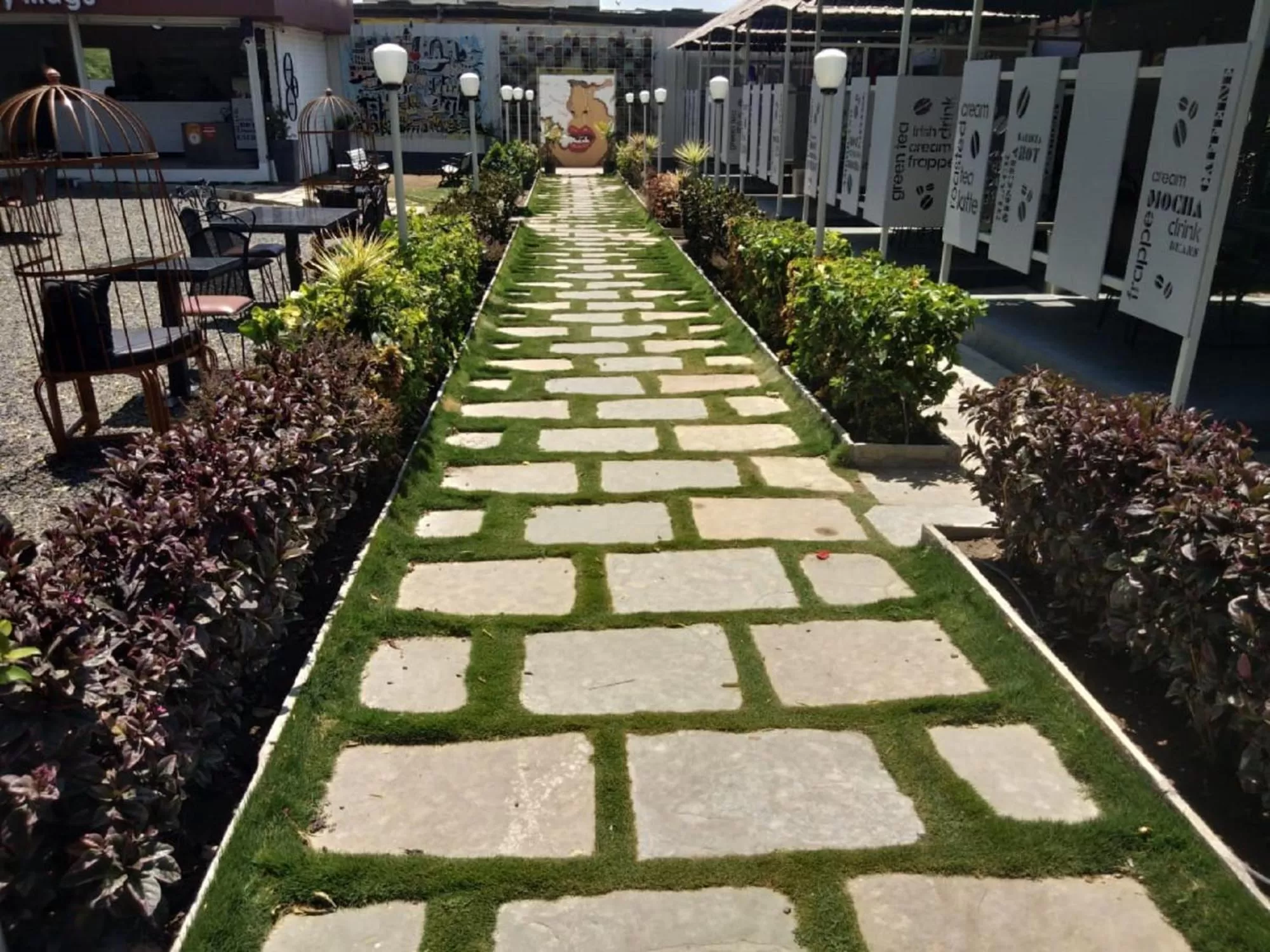 Garden in Hotel Krishna Exotica