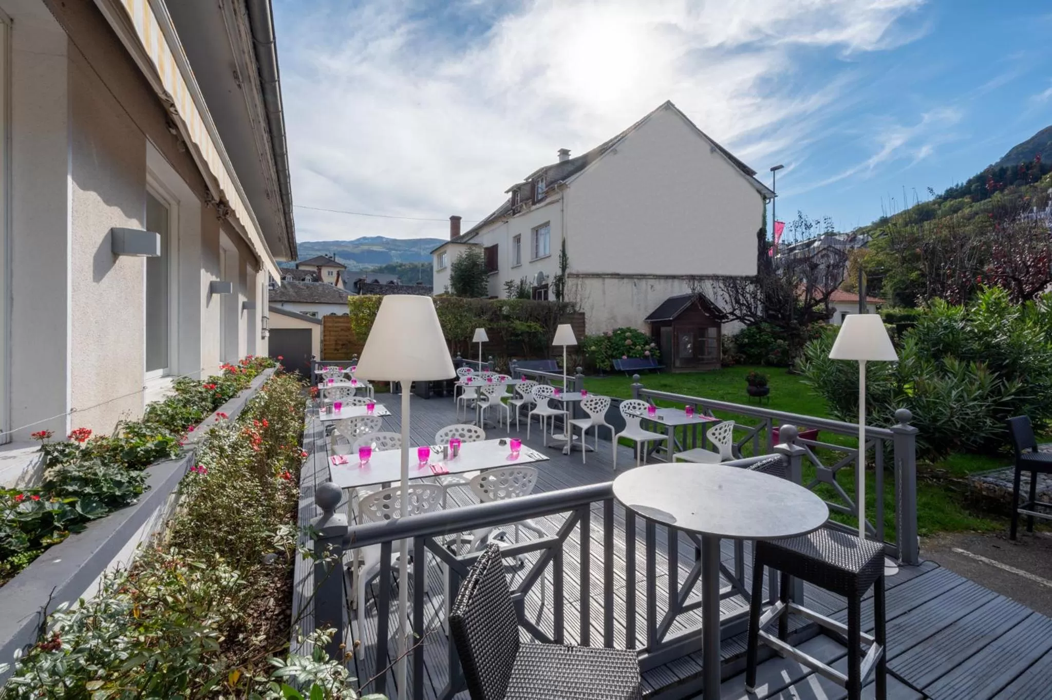 Balcony/Terrace in Hôtel du Soleil Levant