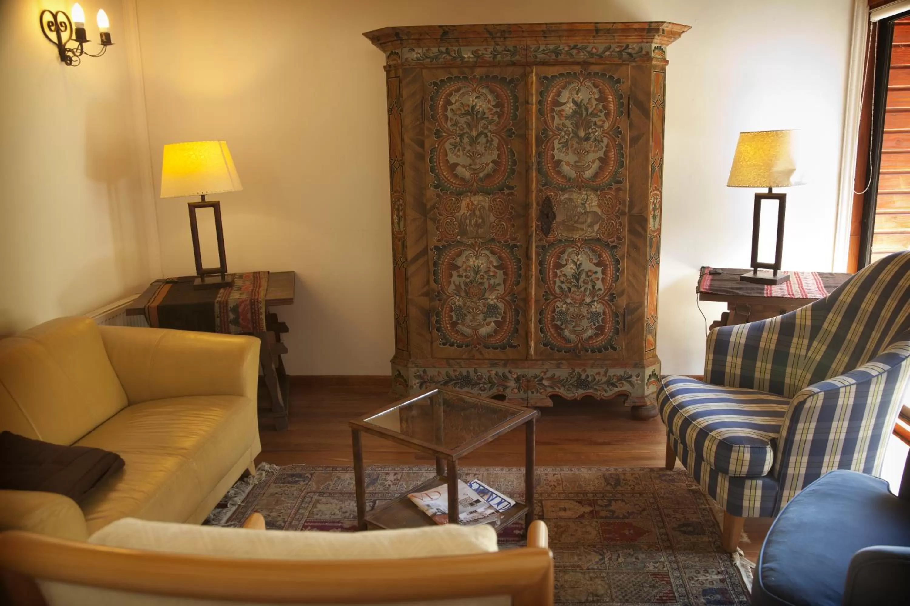 Decorative detail, Seating Area in Hotel Posada del Río - Parque Metreñehue