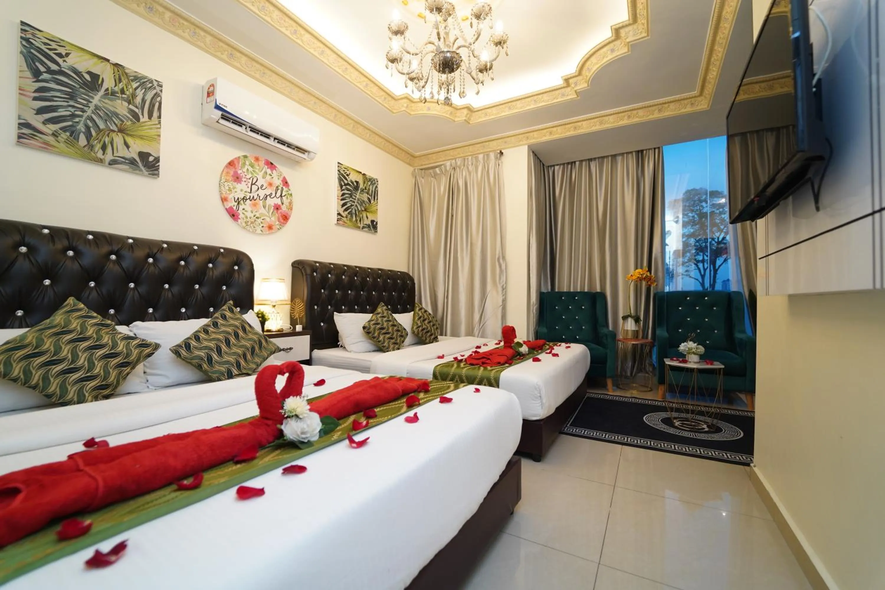 Bed in Ghazrin's Classic Hotel JB