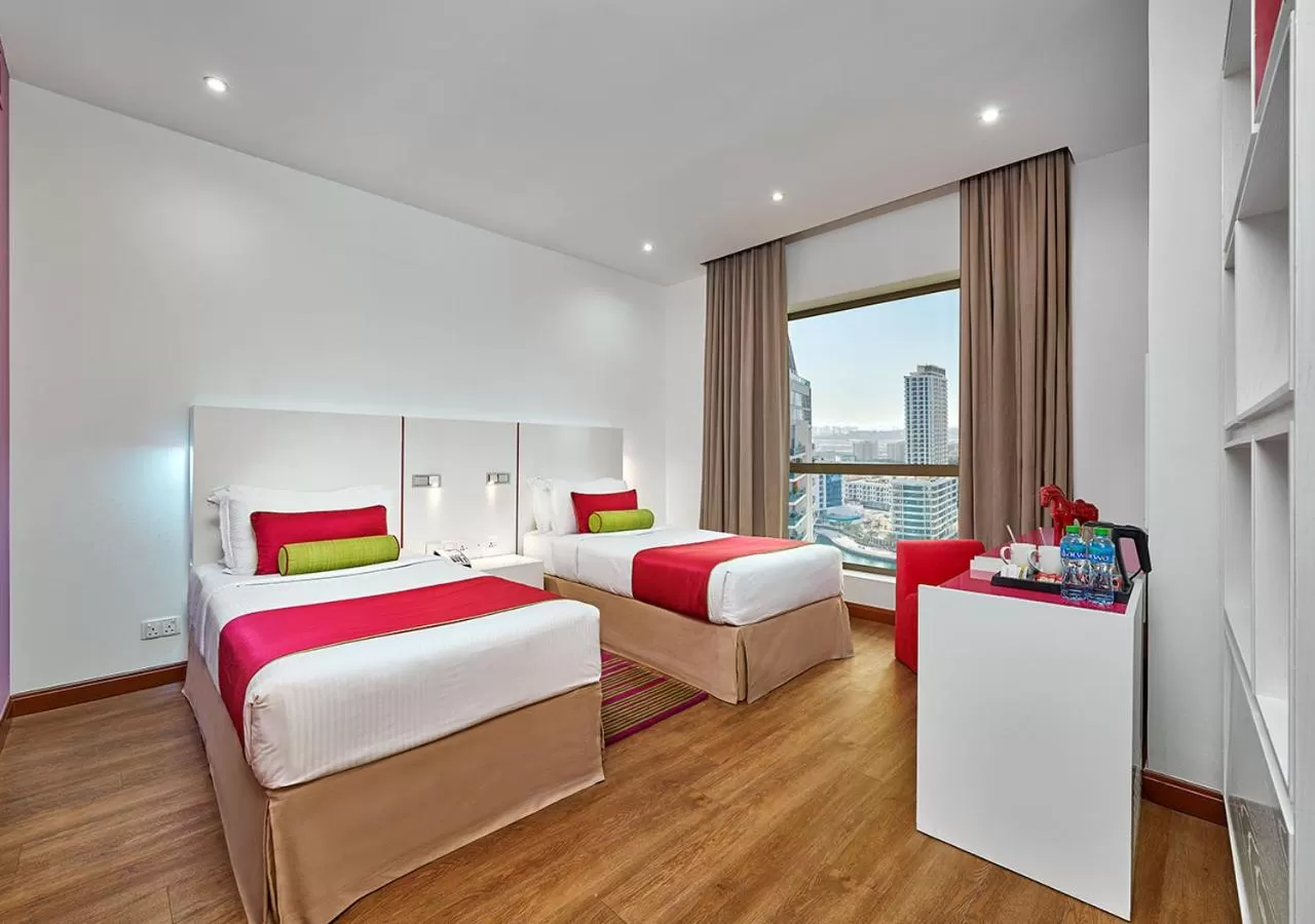Deluxe Twin Room, including Complimentary Beach Accessories in Ramada Hotel, Suites and Apartments by Wyndham Dubai JBR