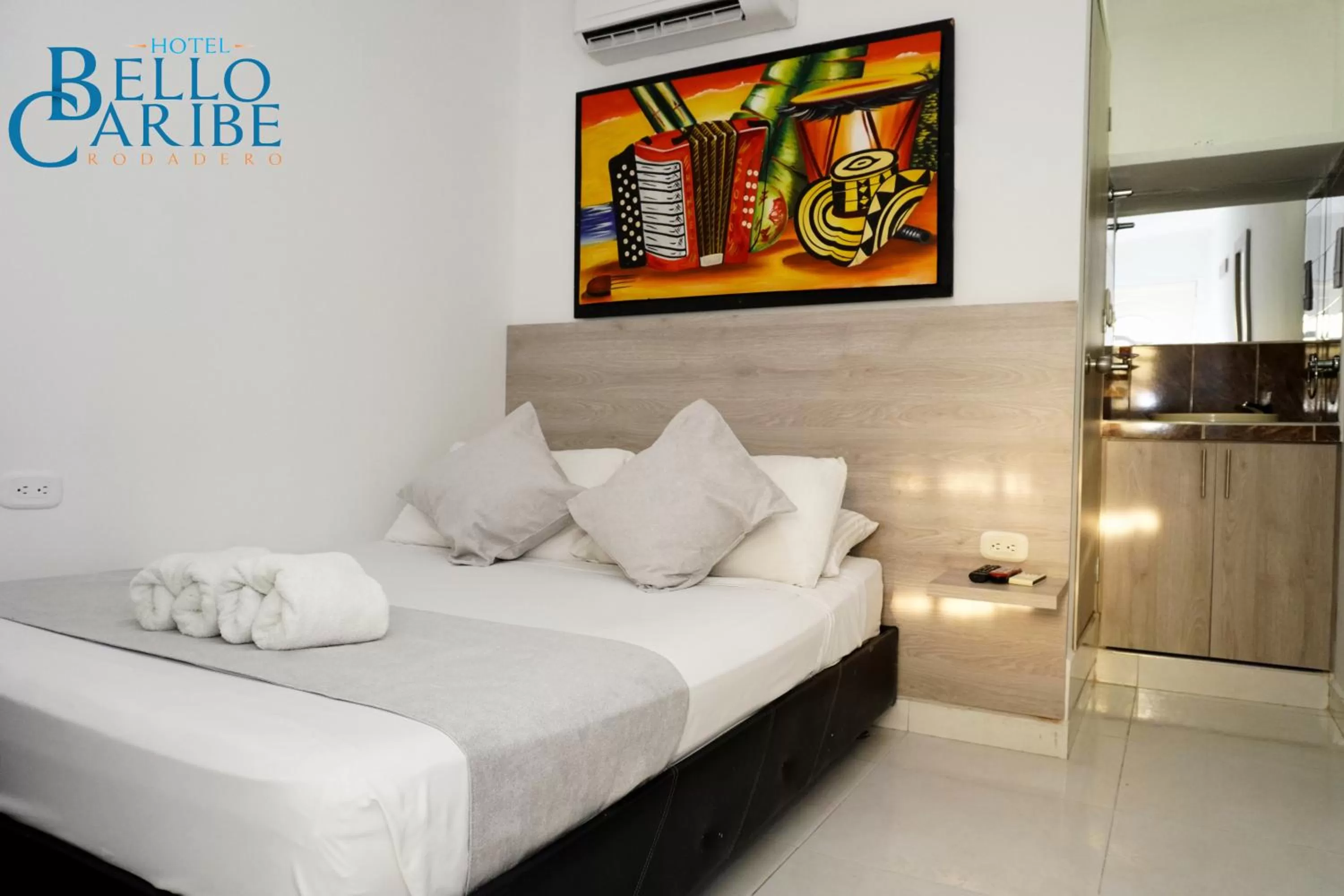 Bed in Hotel Bello Caribe