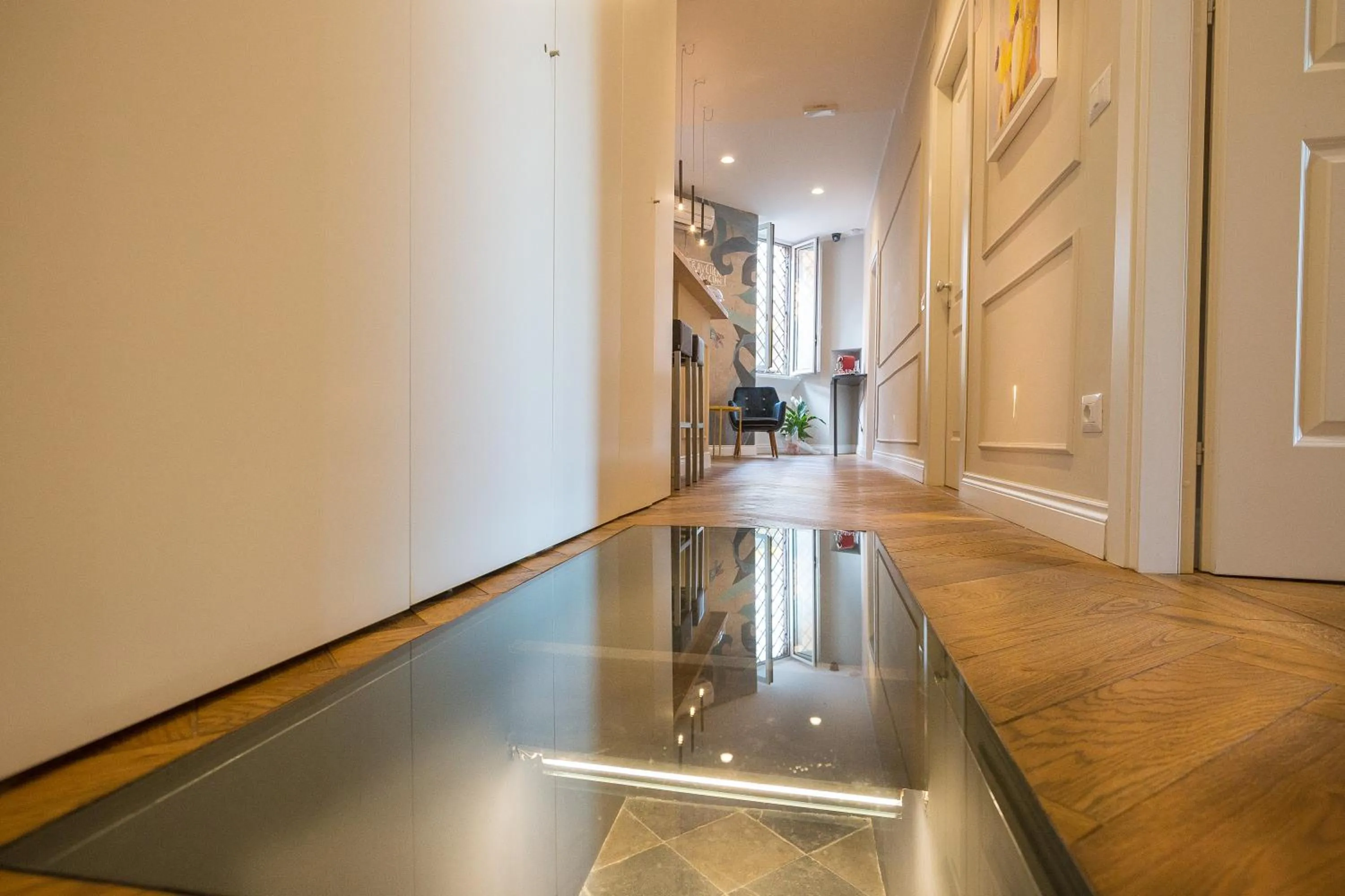 Decorative detail in Palazzo Baj in Trastevere