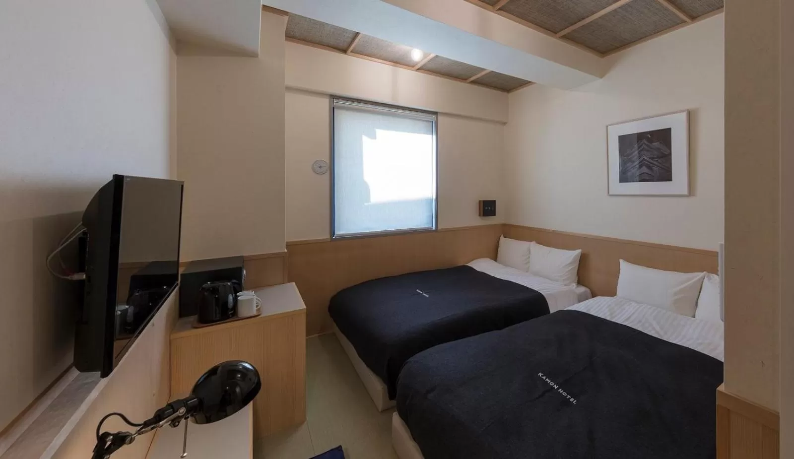 Bed in Kamon Hotel Namba