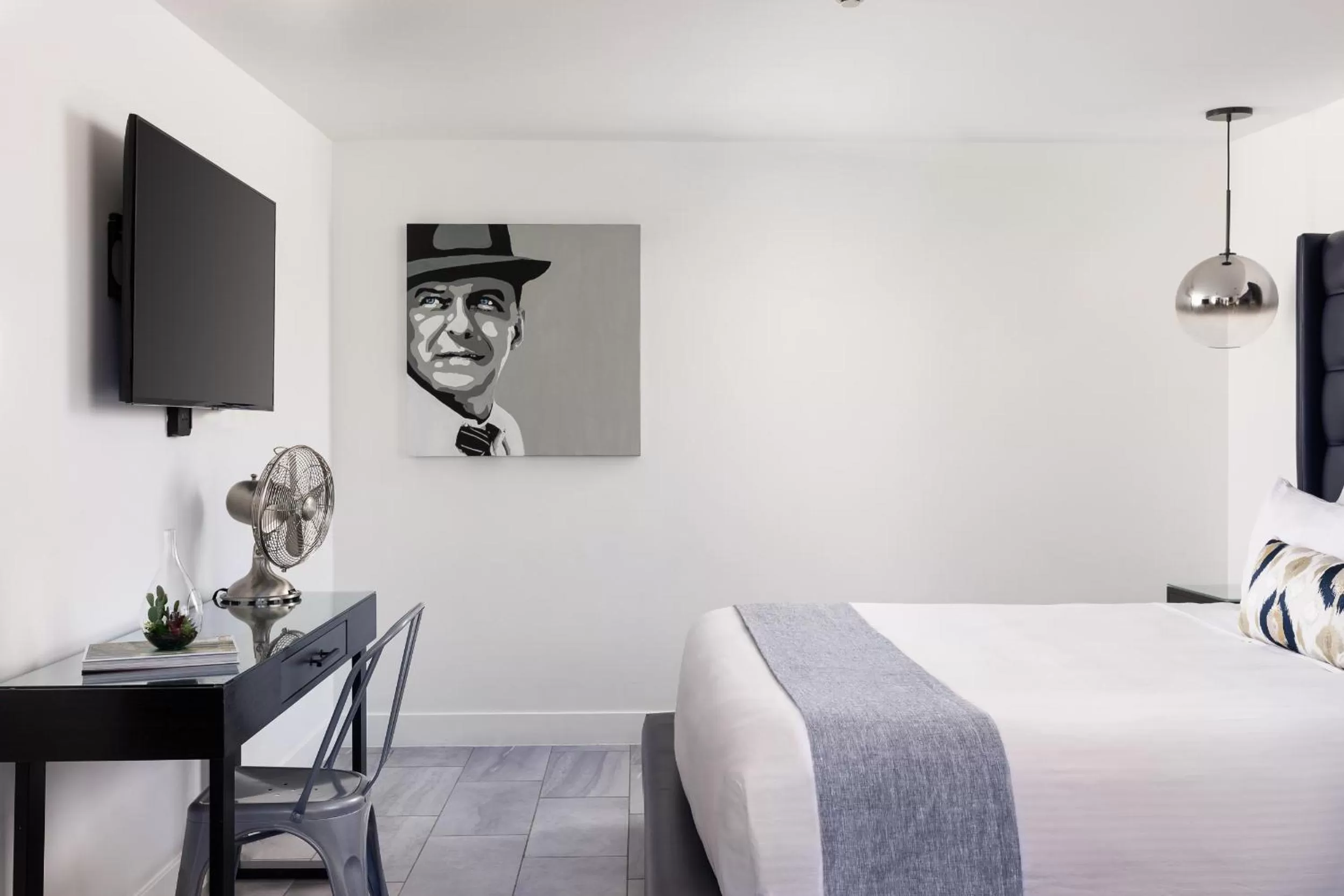 Bed in The Palm Springs Hotel