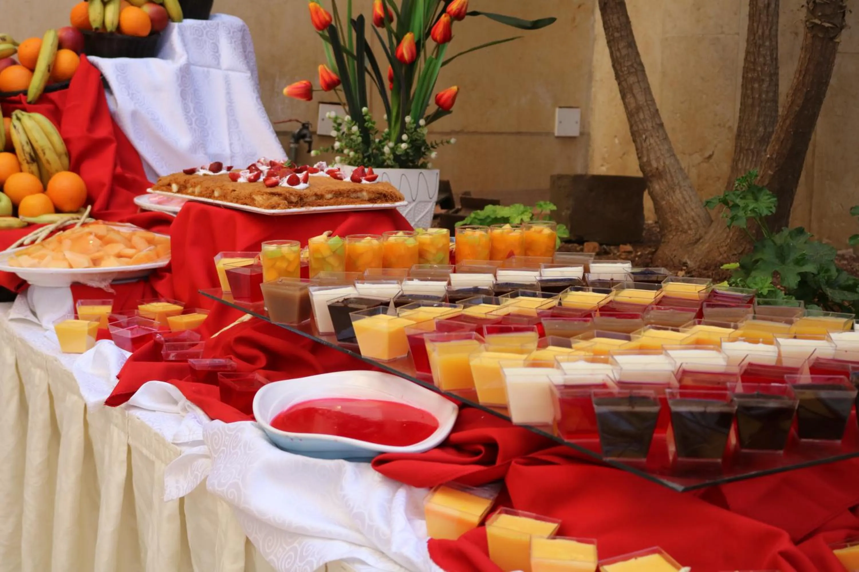 Food and drinks in Olive Tree Amman