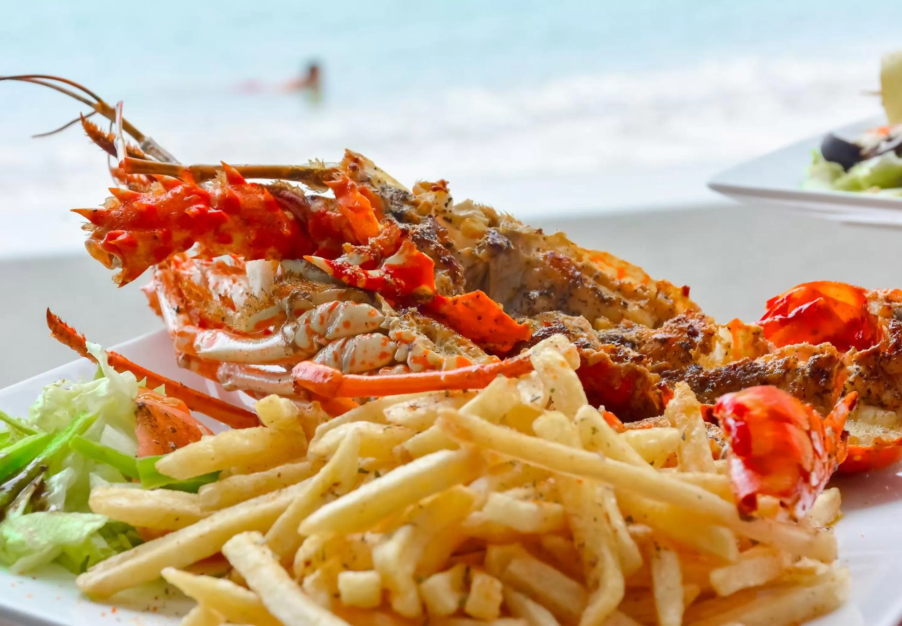 Food in Sand and Tan Beach Hotel