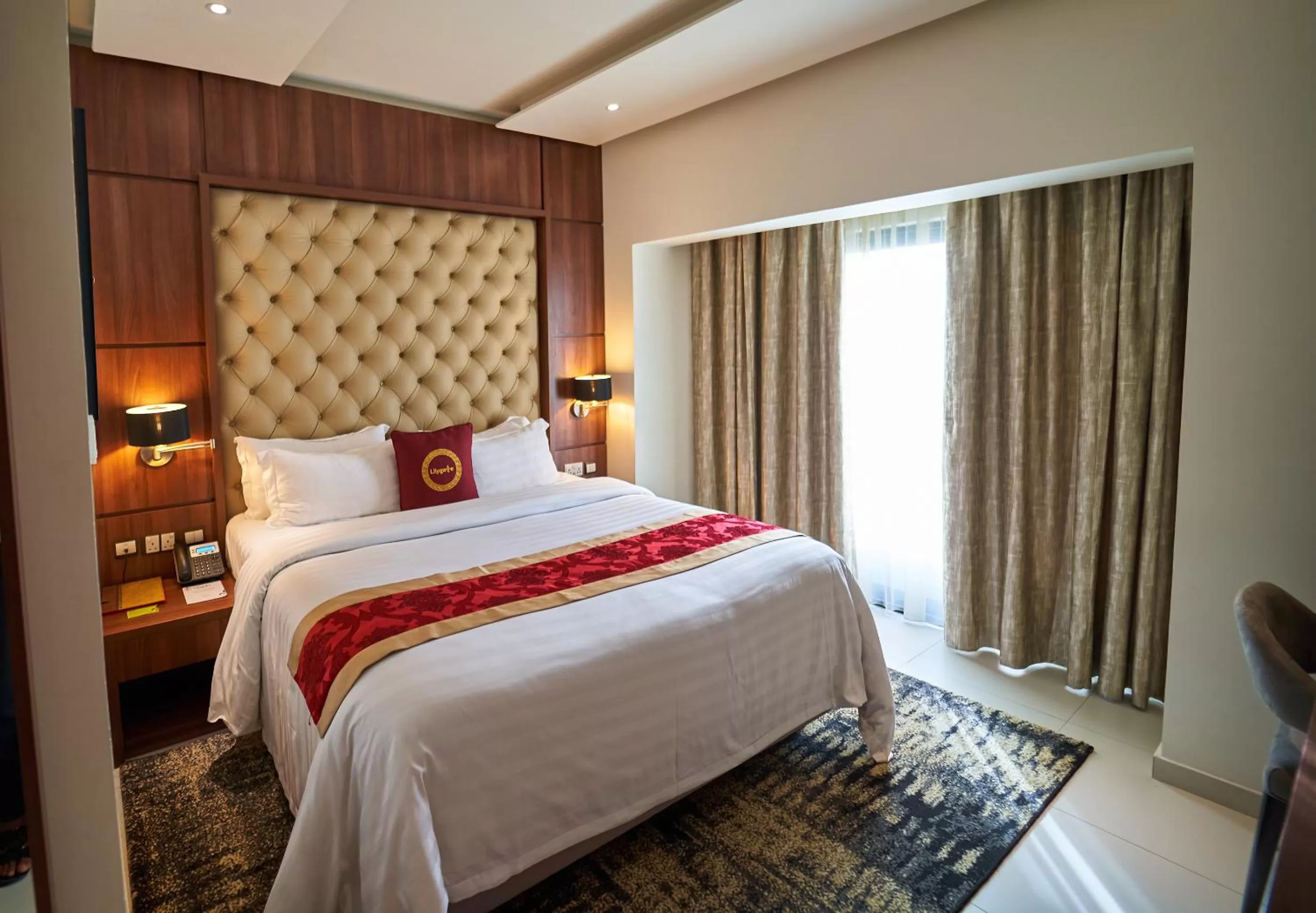 Photo of the whole room, Bed in The Lilygate Lagos