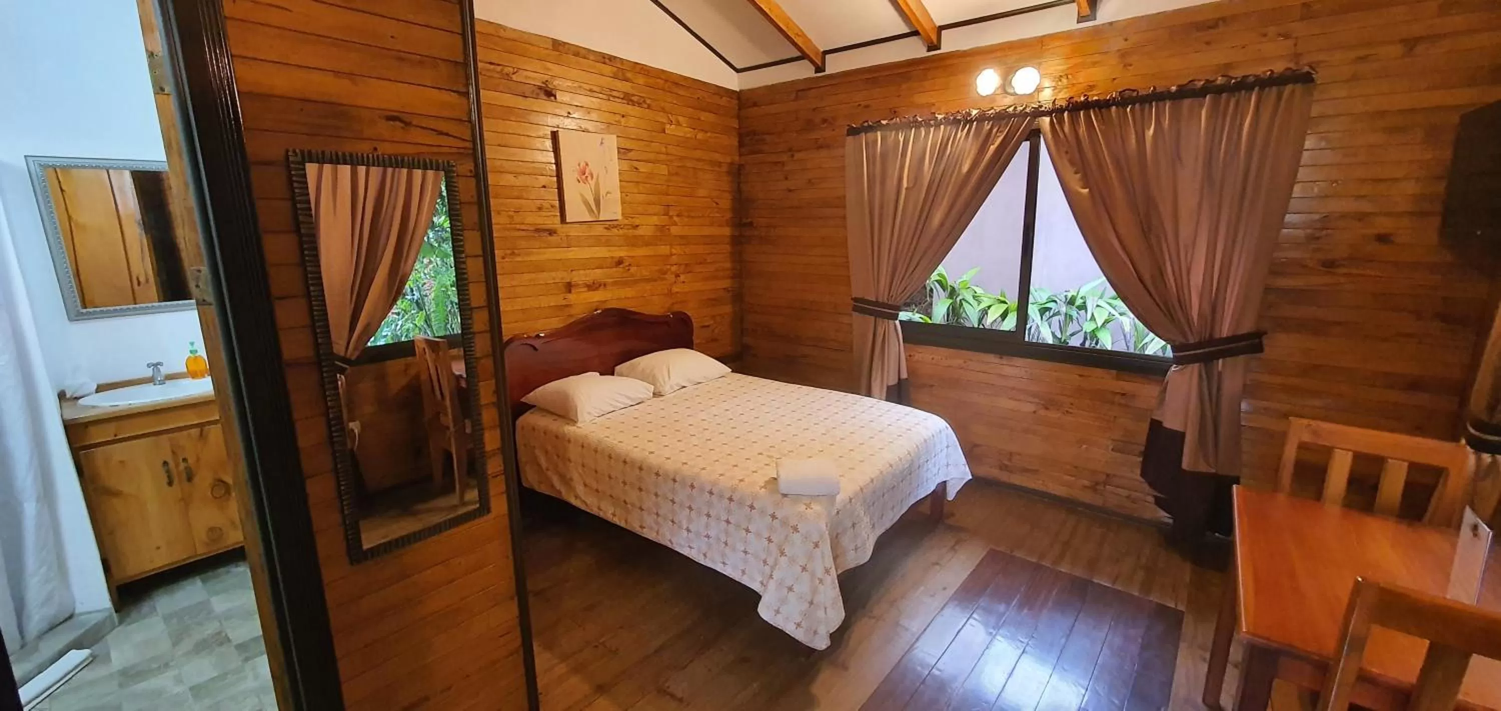 Bed in Cabañas Green House