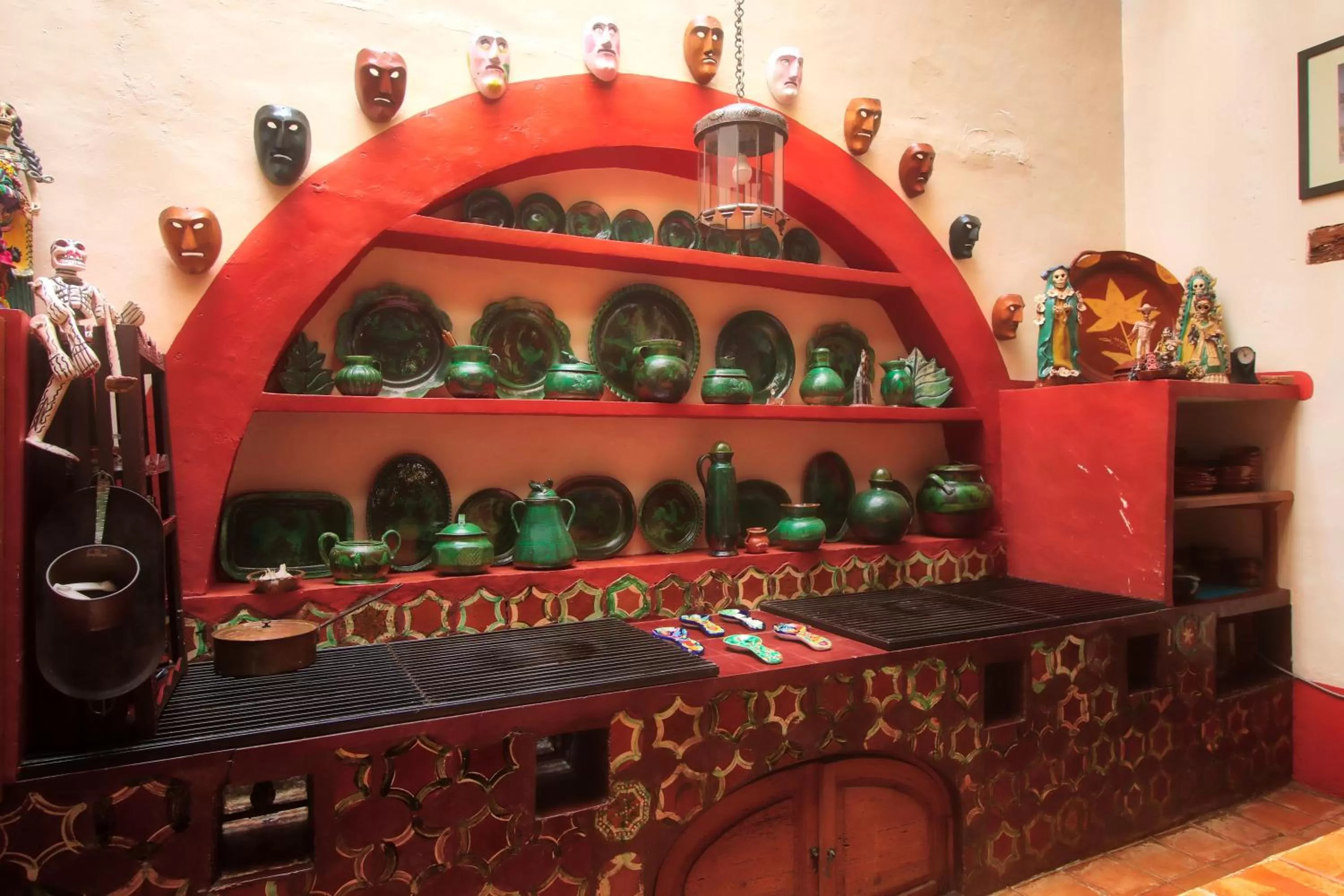 Kitchen or kitchenette in Hotel Casa Encantada