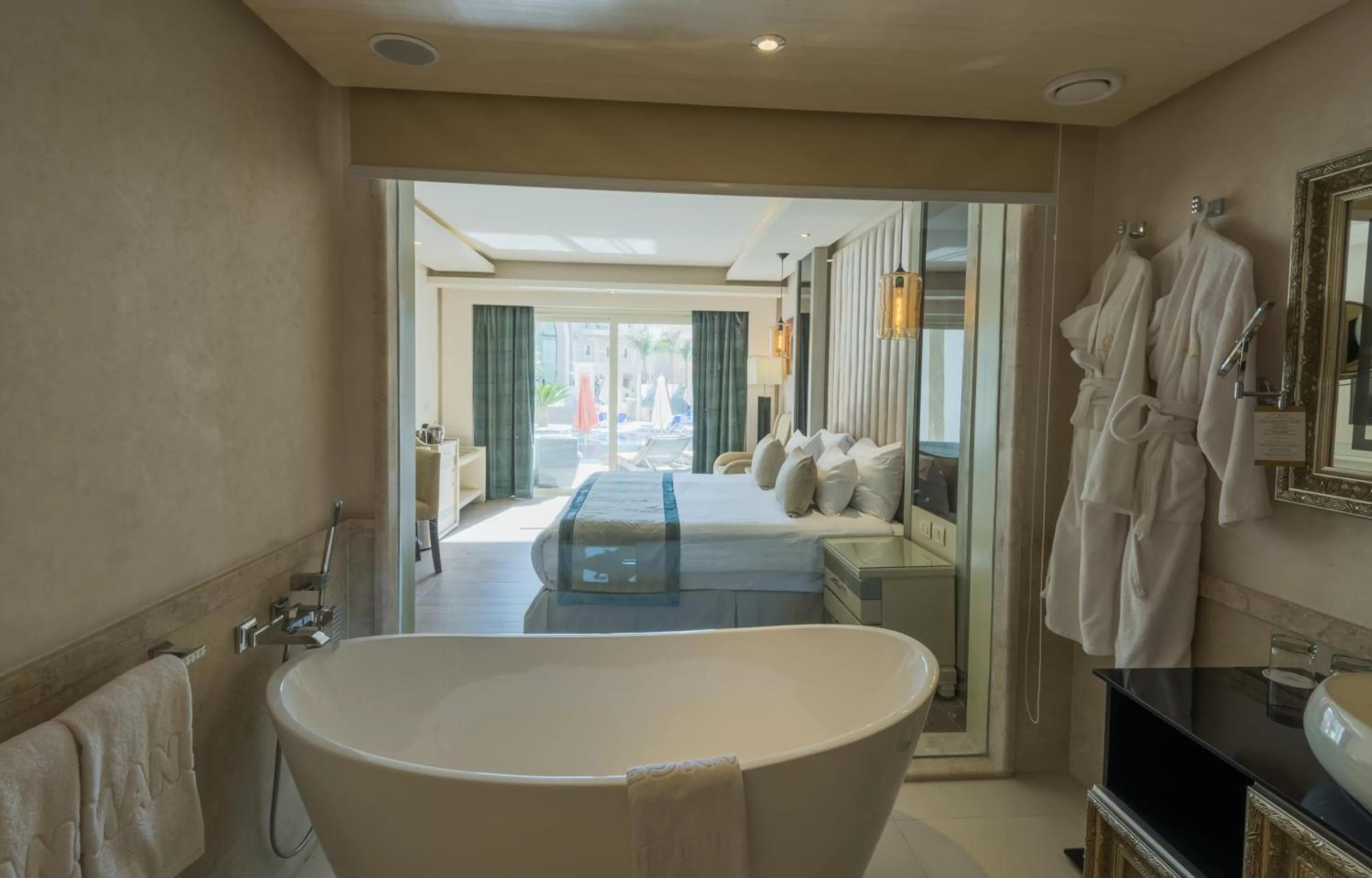 Bathroom, Bed in KaiSol Romance Resort Sahl Hasheesh - Adults Only