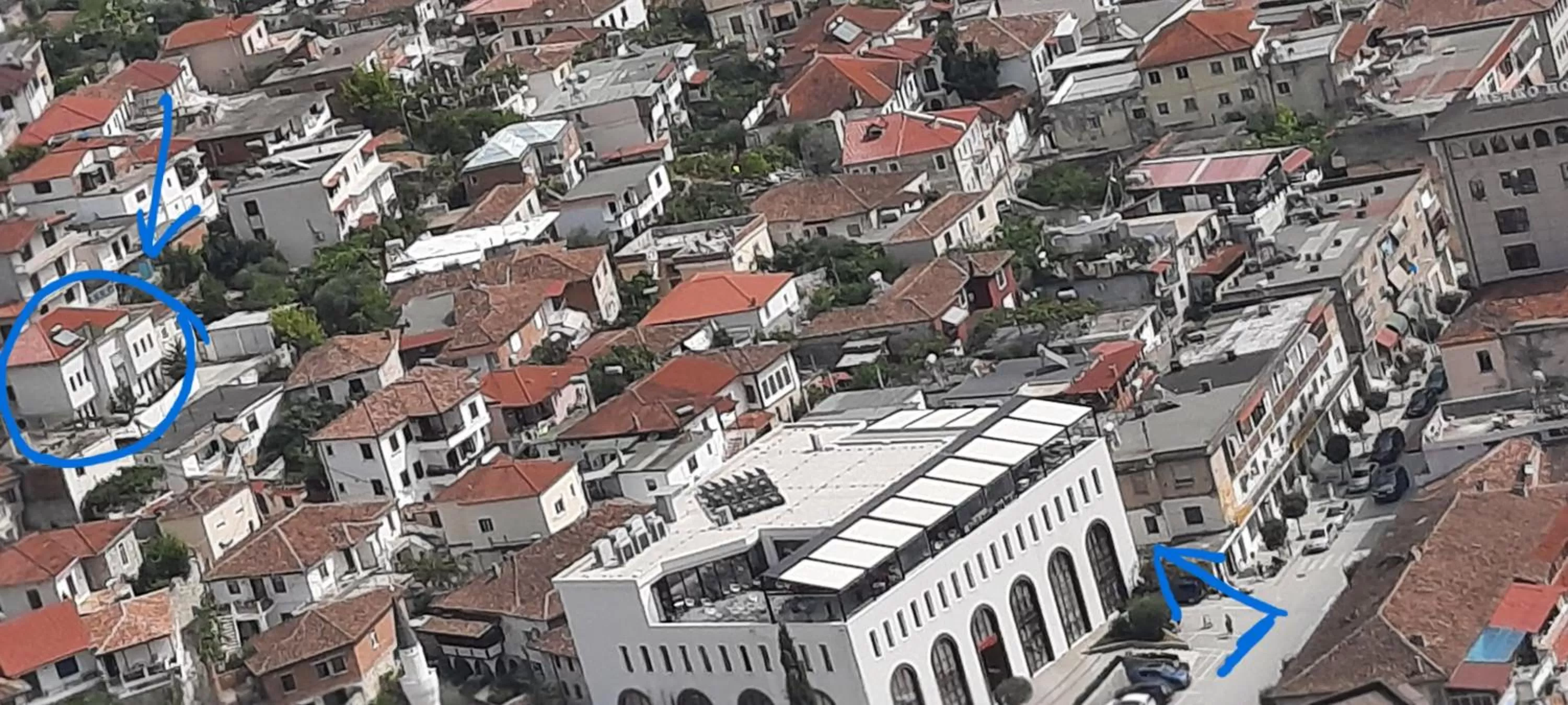 Bird's-eye View in Guesthouse "PELIVANI"