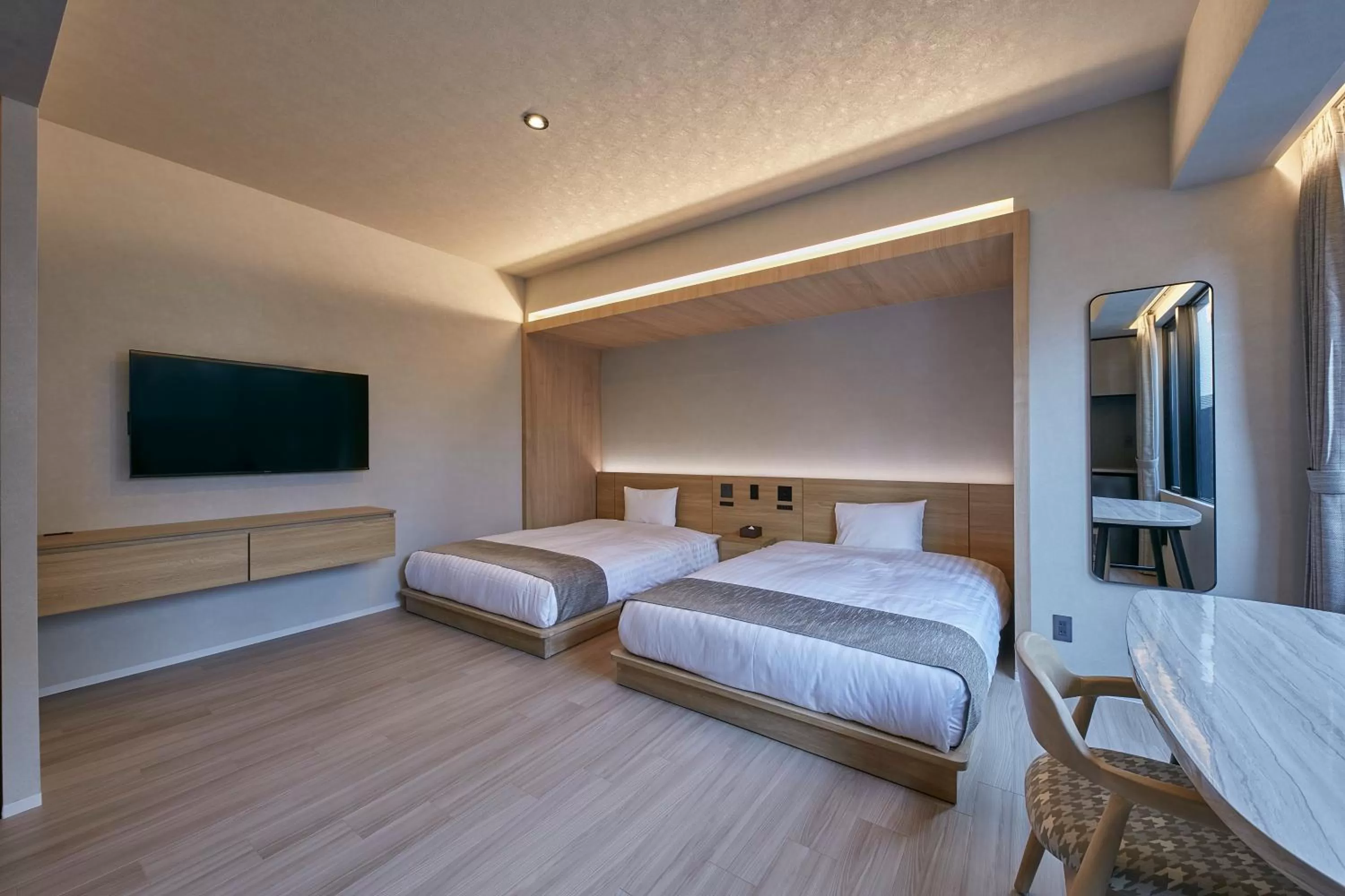 Photo of the whole room, Bed in fav KUMAMOTO