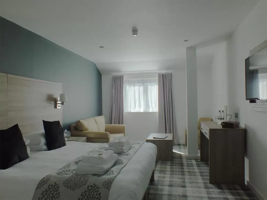 Bed in The Piebald Inn