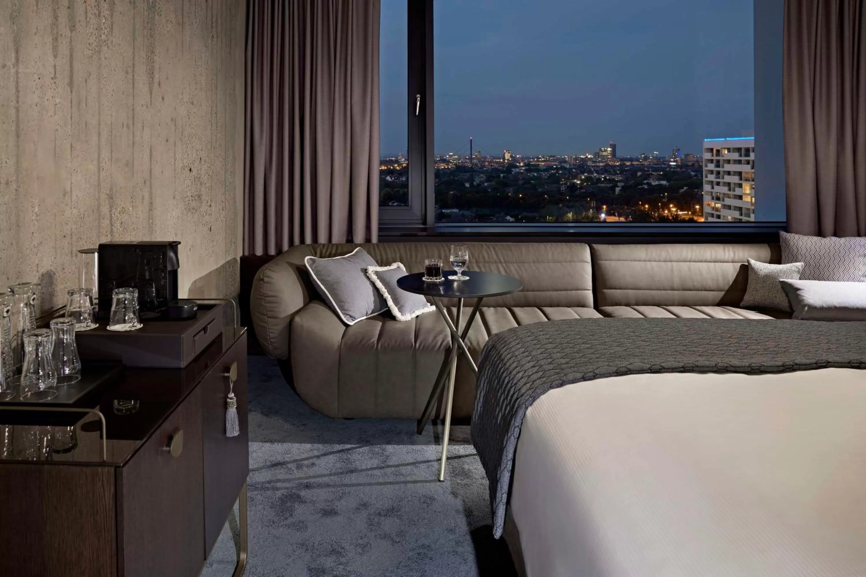 Bedroom, Bed in Lindner Hotel Dusseldorf Seestern, part of JdV by Hyatt