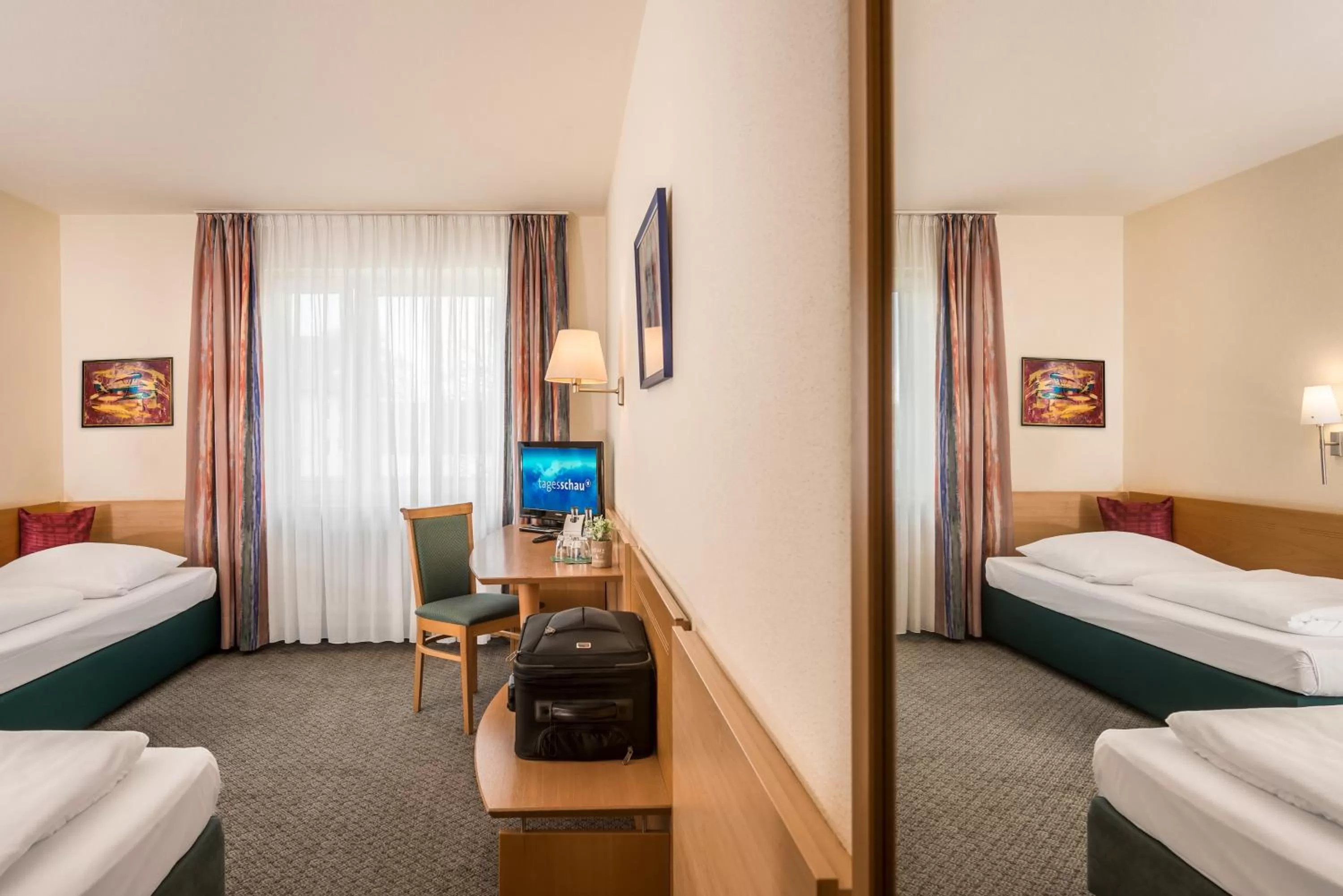 Photo of the whole room, Bed in Hotel Am Moosfeld