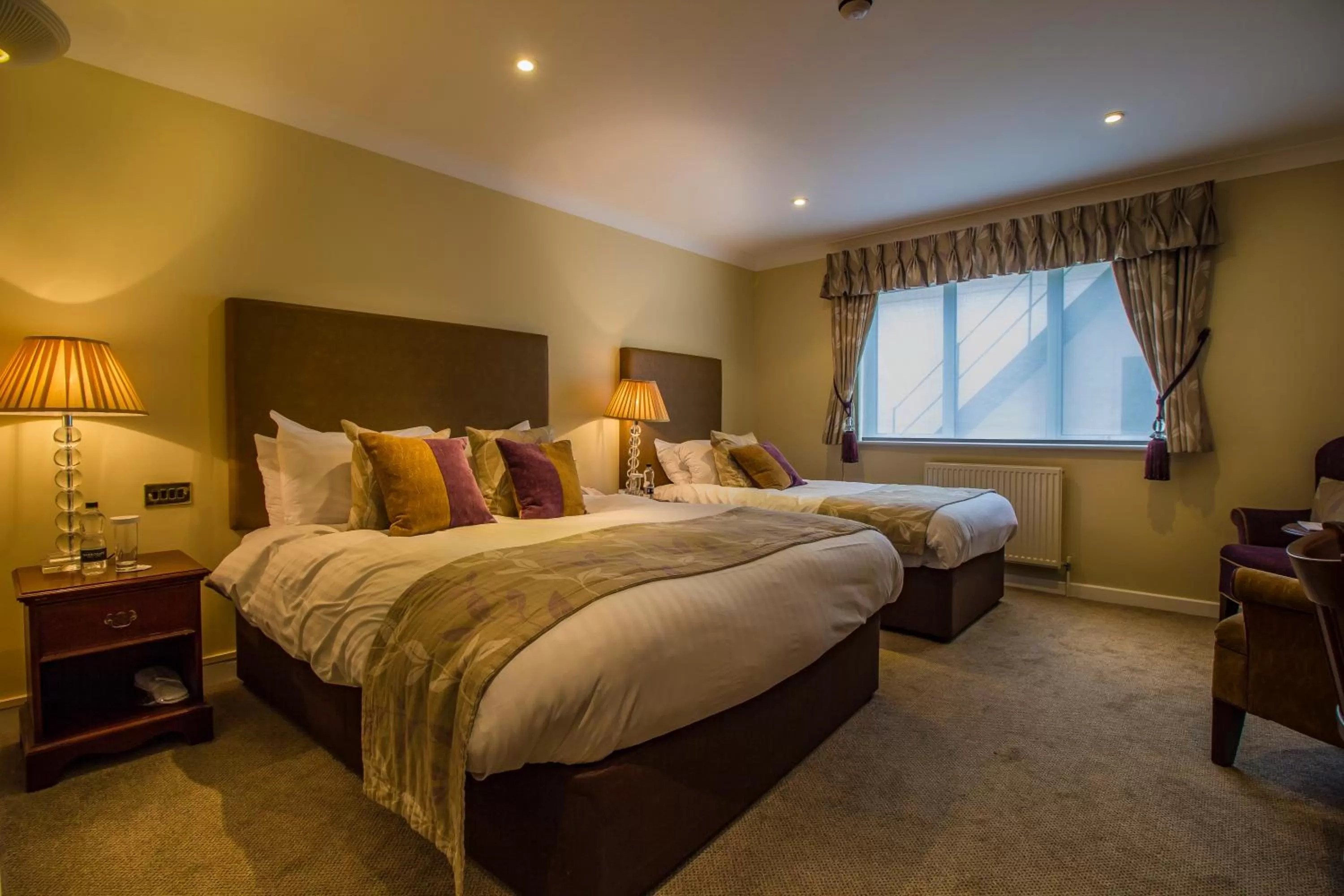 Bedroom, Bed in The Three Swans Hotel, Market Harborough, Leicestershire - The Coaching Inn Group