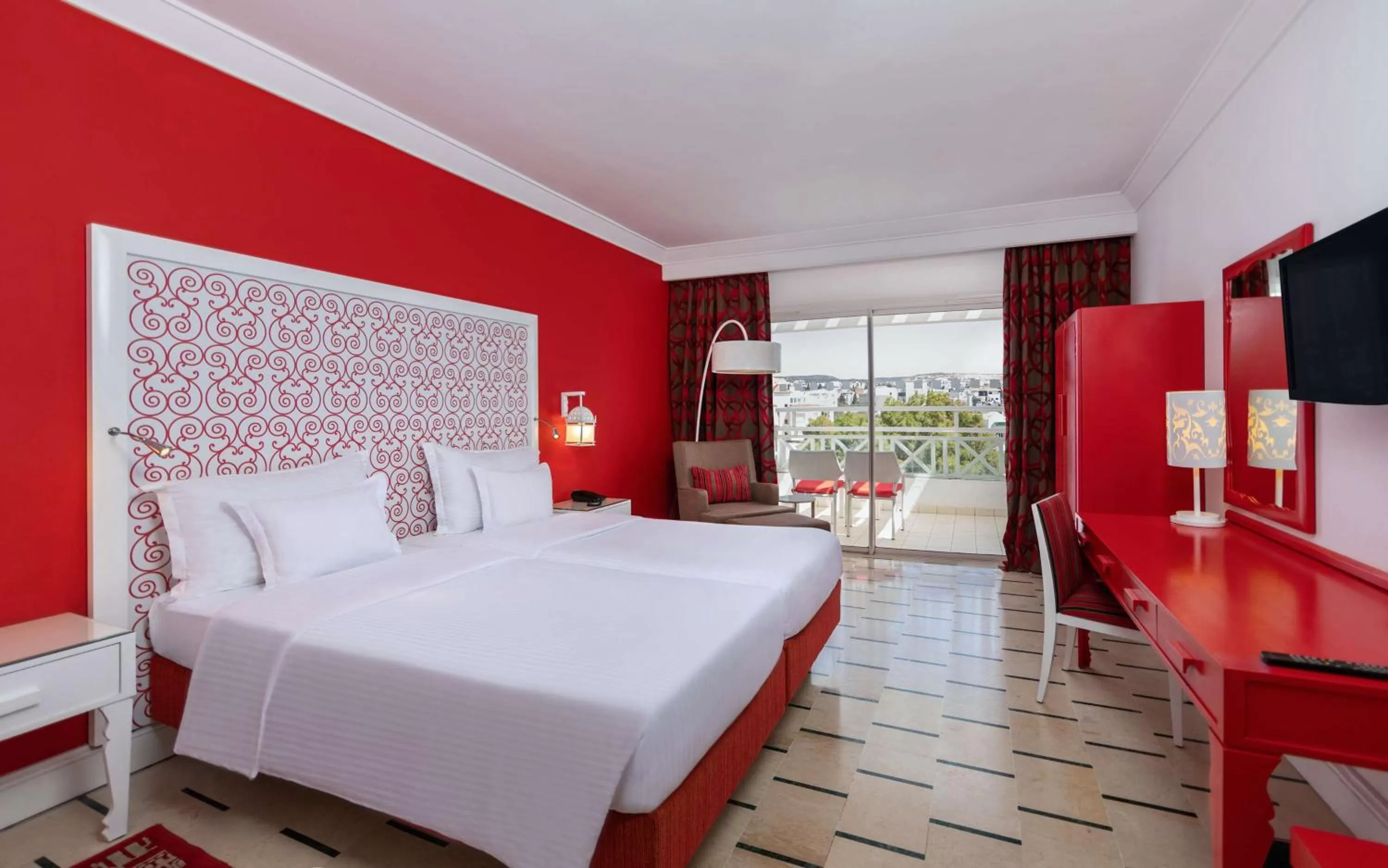 Bedroom, Bed in Radisson Blu Resort & Thalasso Hammamet