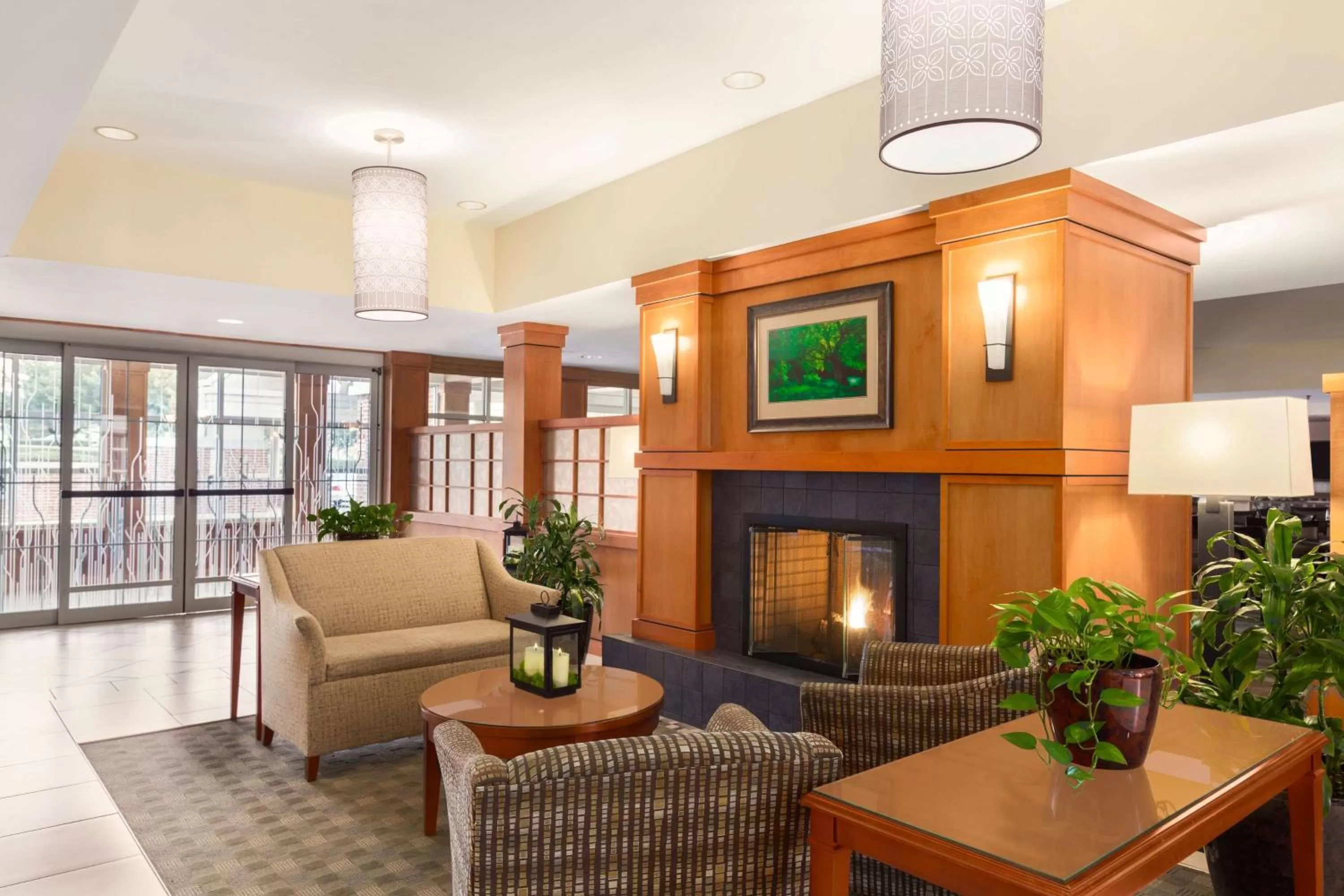 Lobby or reception in Hilton Garden Inn Lancaster