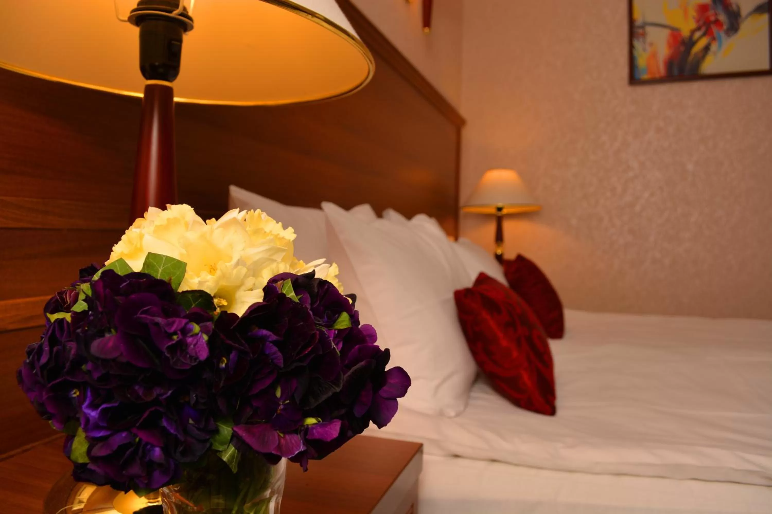 Bed in River Side Hotel Tbilisi