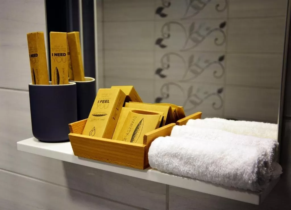 towels in Pasažo namai B&B