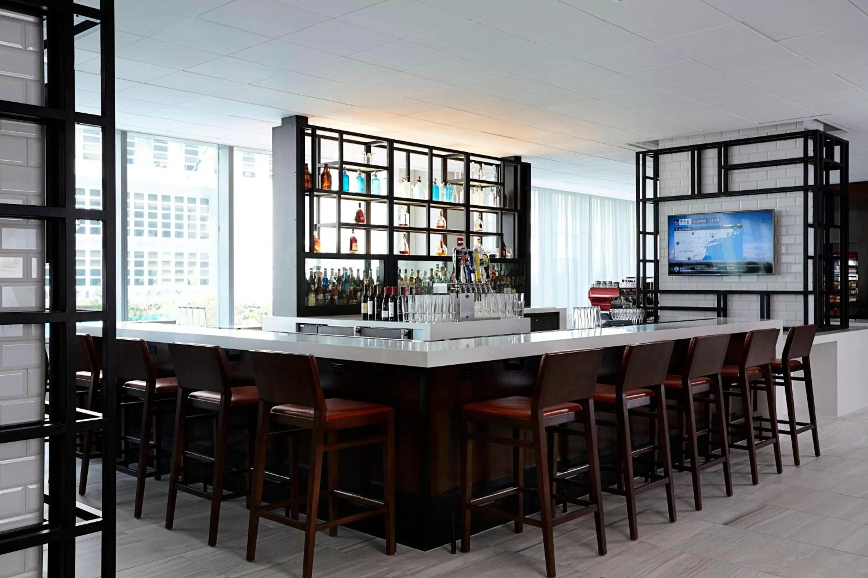 Lounge or bar in New York Marriott at the Brooklyn Bridge