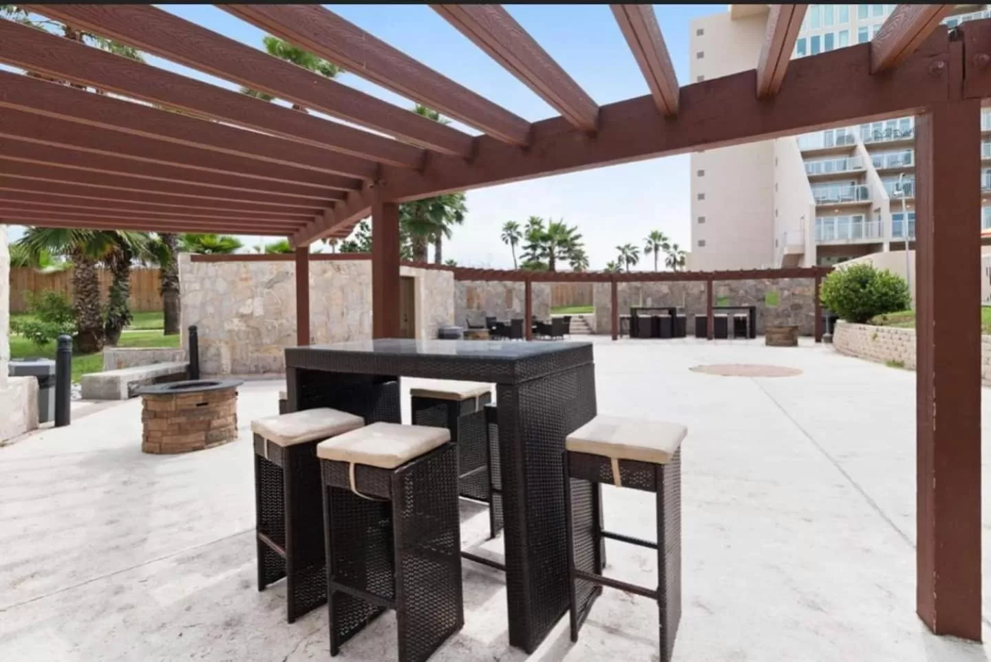 Patio in Bahia Mar Solare Tower 6th floor Bayview Condo 2bd 2ba with Pools