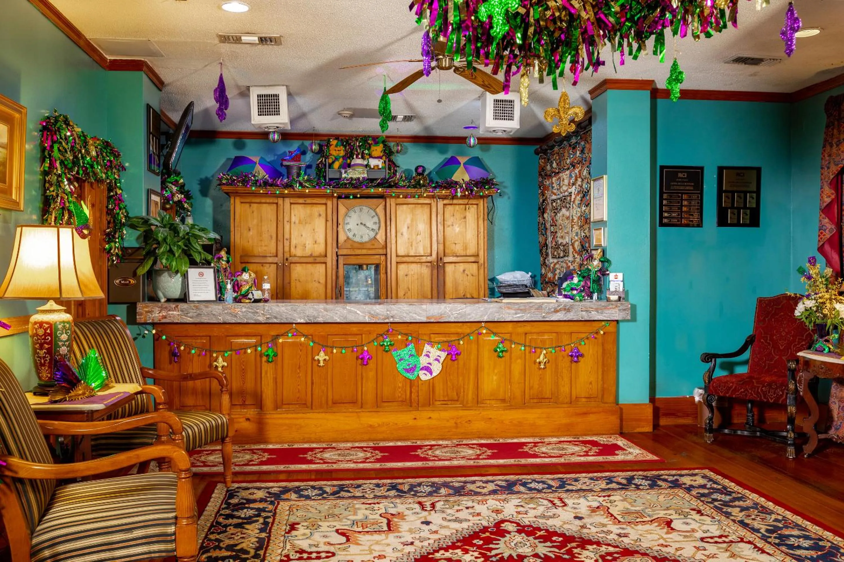 Lobby or reception in Hotel de la Monnaie, French Quarter