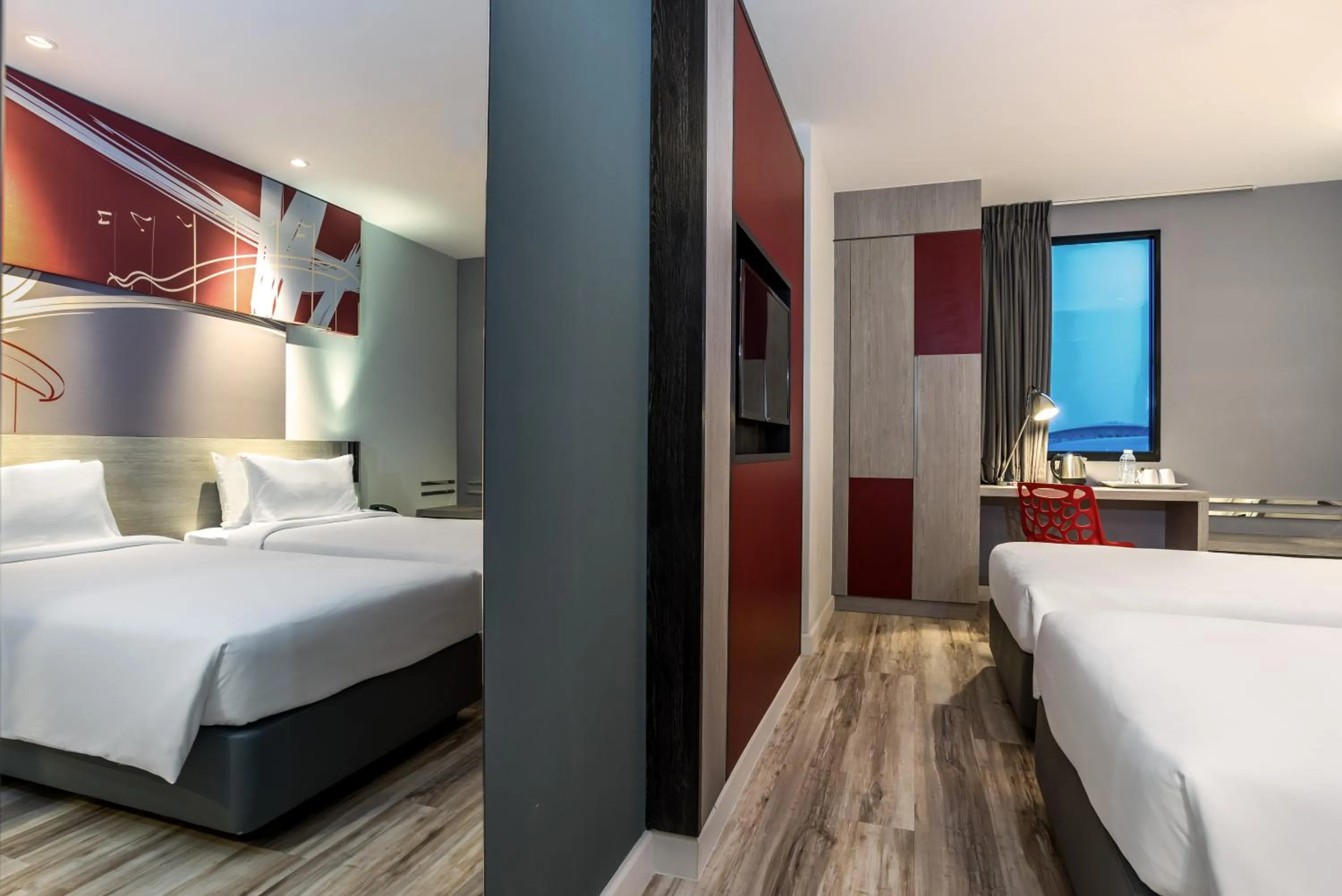 Bedroom, Bed in ibis Bangkok IMPACT