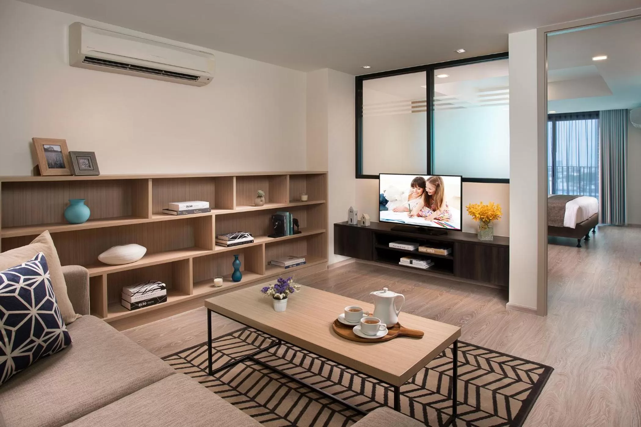 Living room in Somerset Ekamai Bangkok