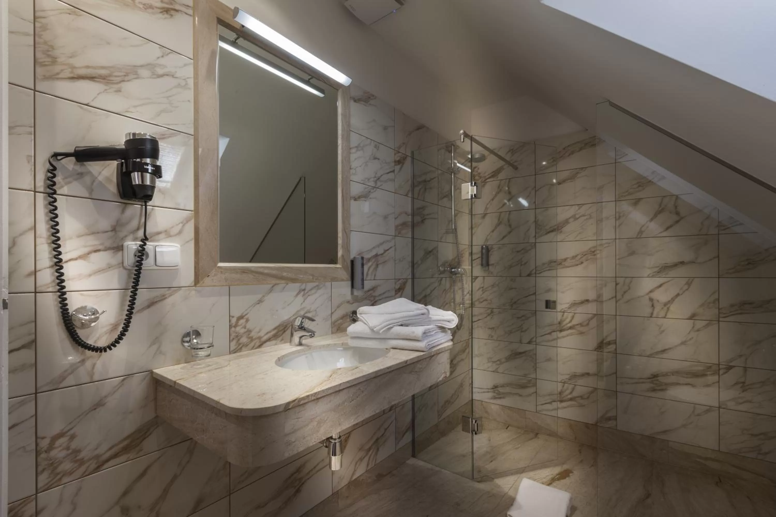 Bathroom in Little King Hotel U Malvaze