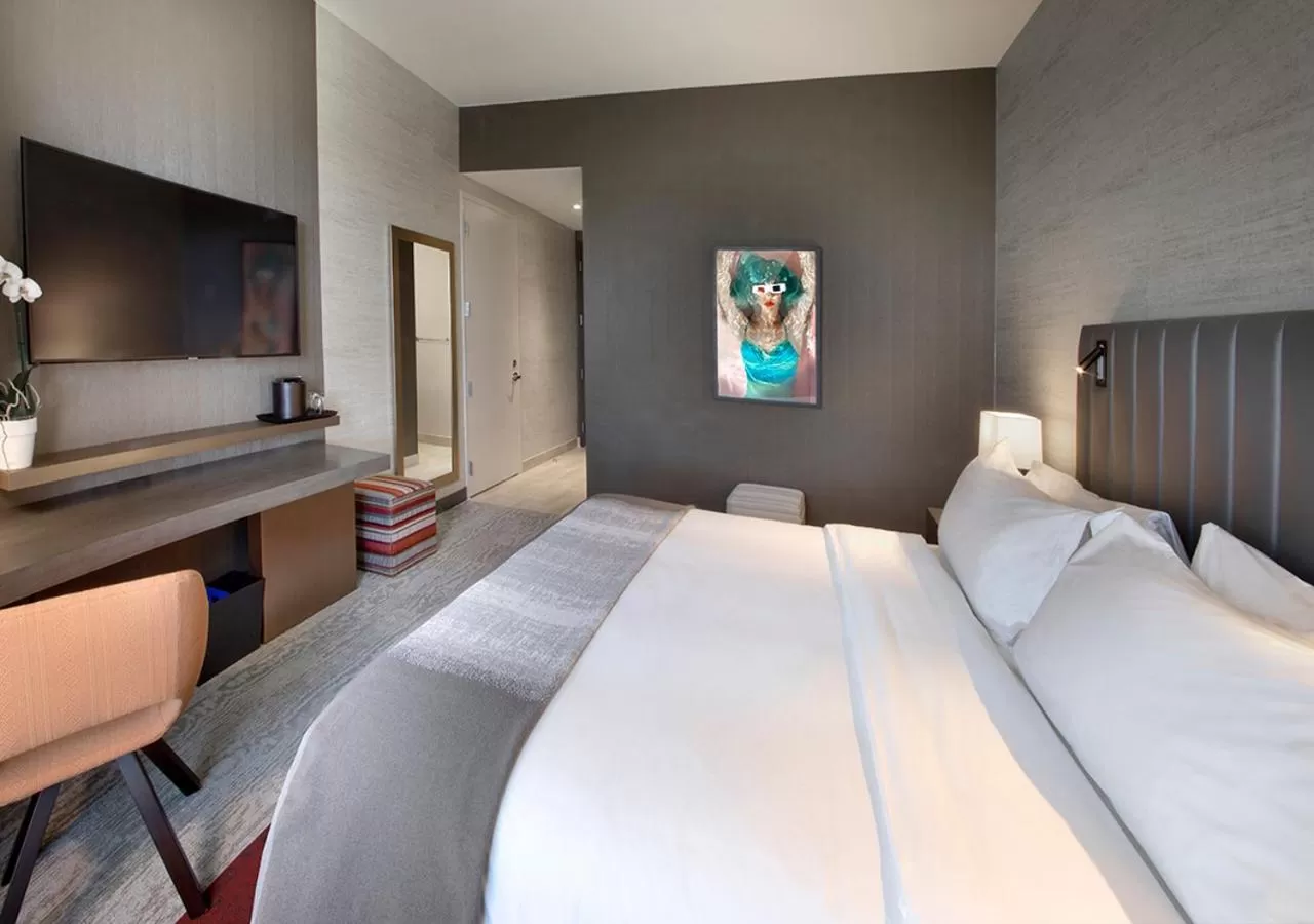 Bed in THesis Hotel Miami Coral Gables, Curio Collection by Hilton